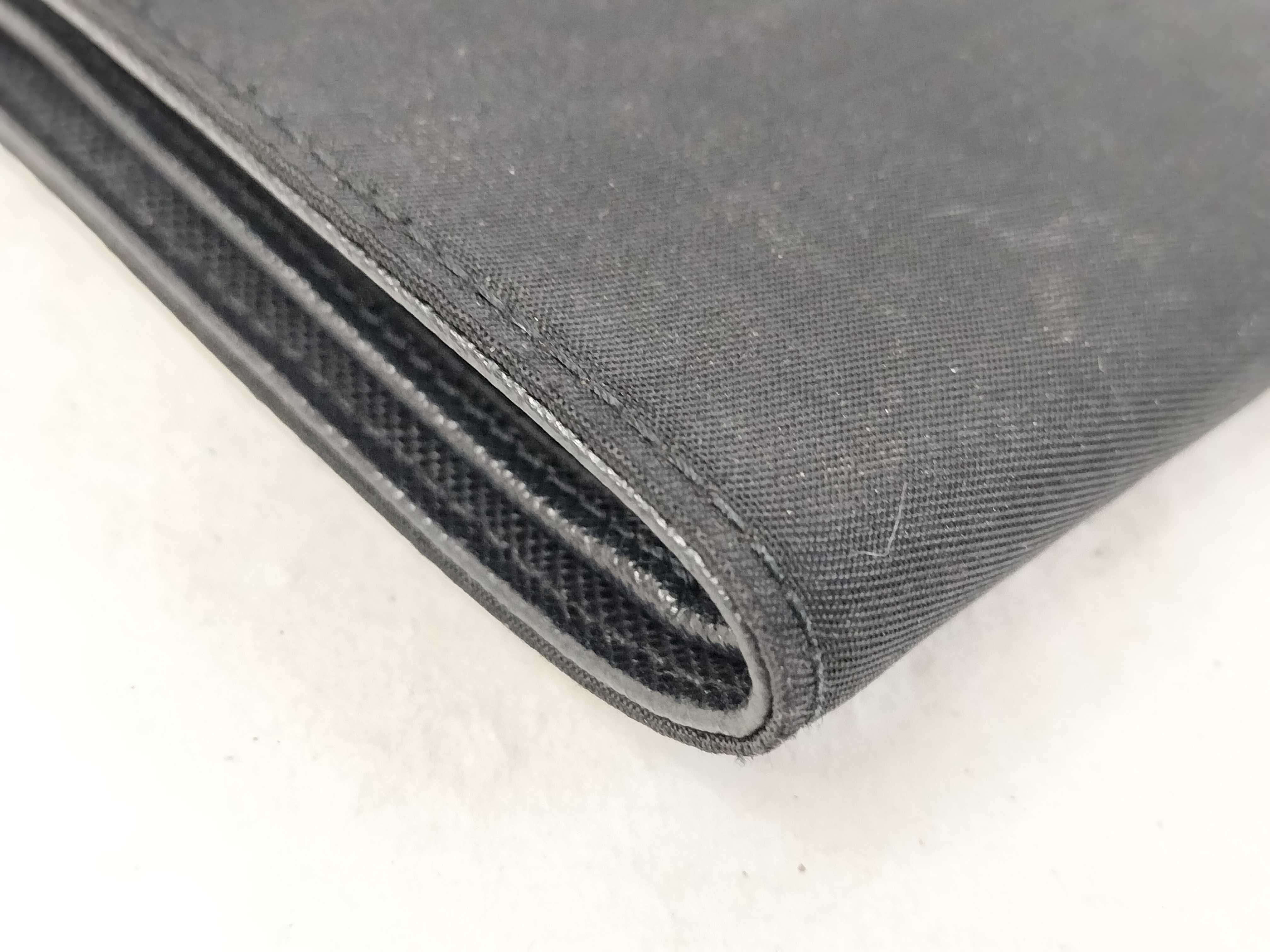 Nylon Folding Wallet, Black — view 3