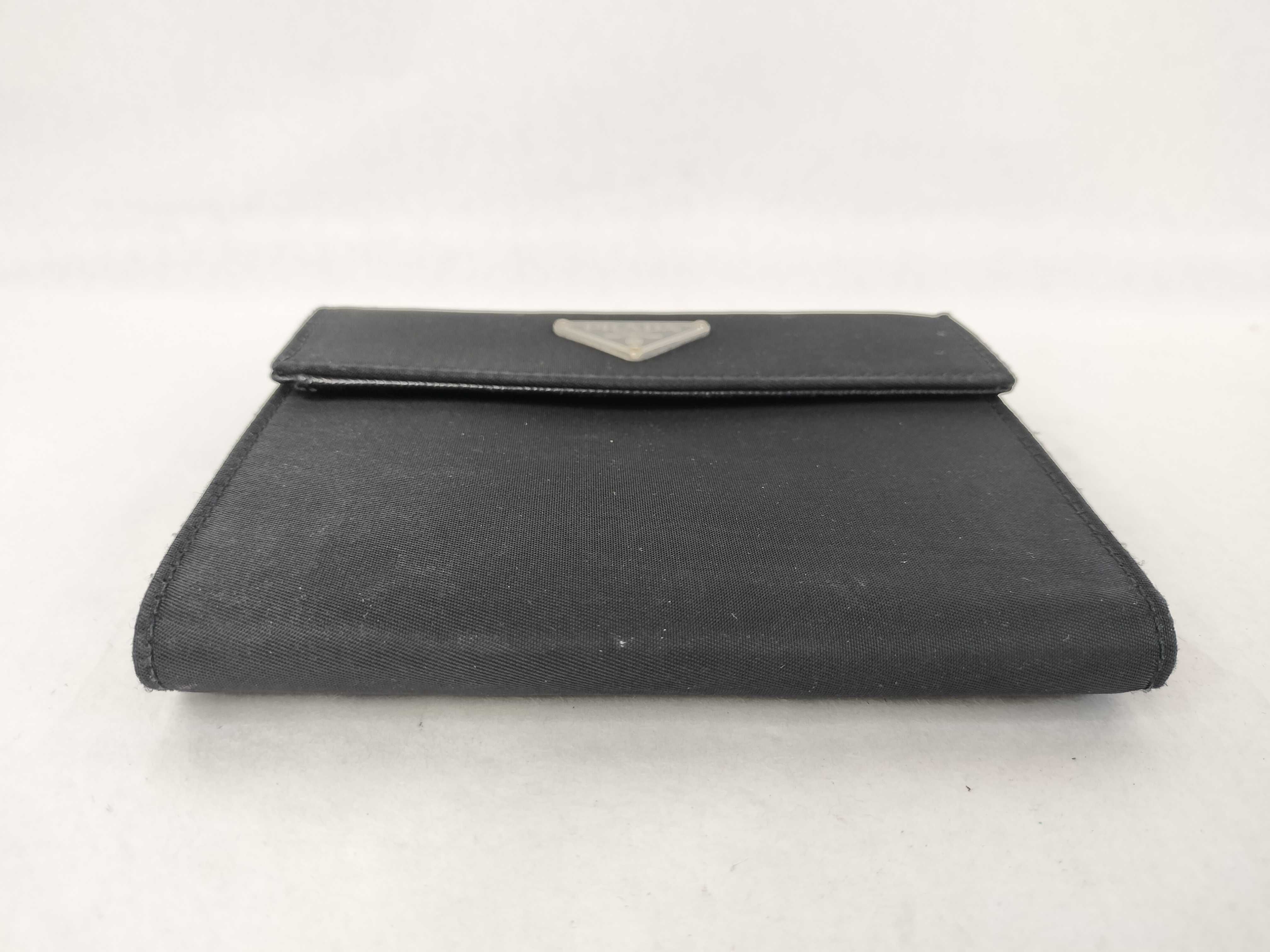 Nylon Folding Wallet, Black — view 4