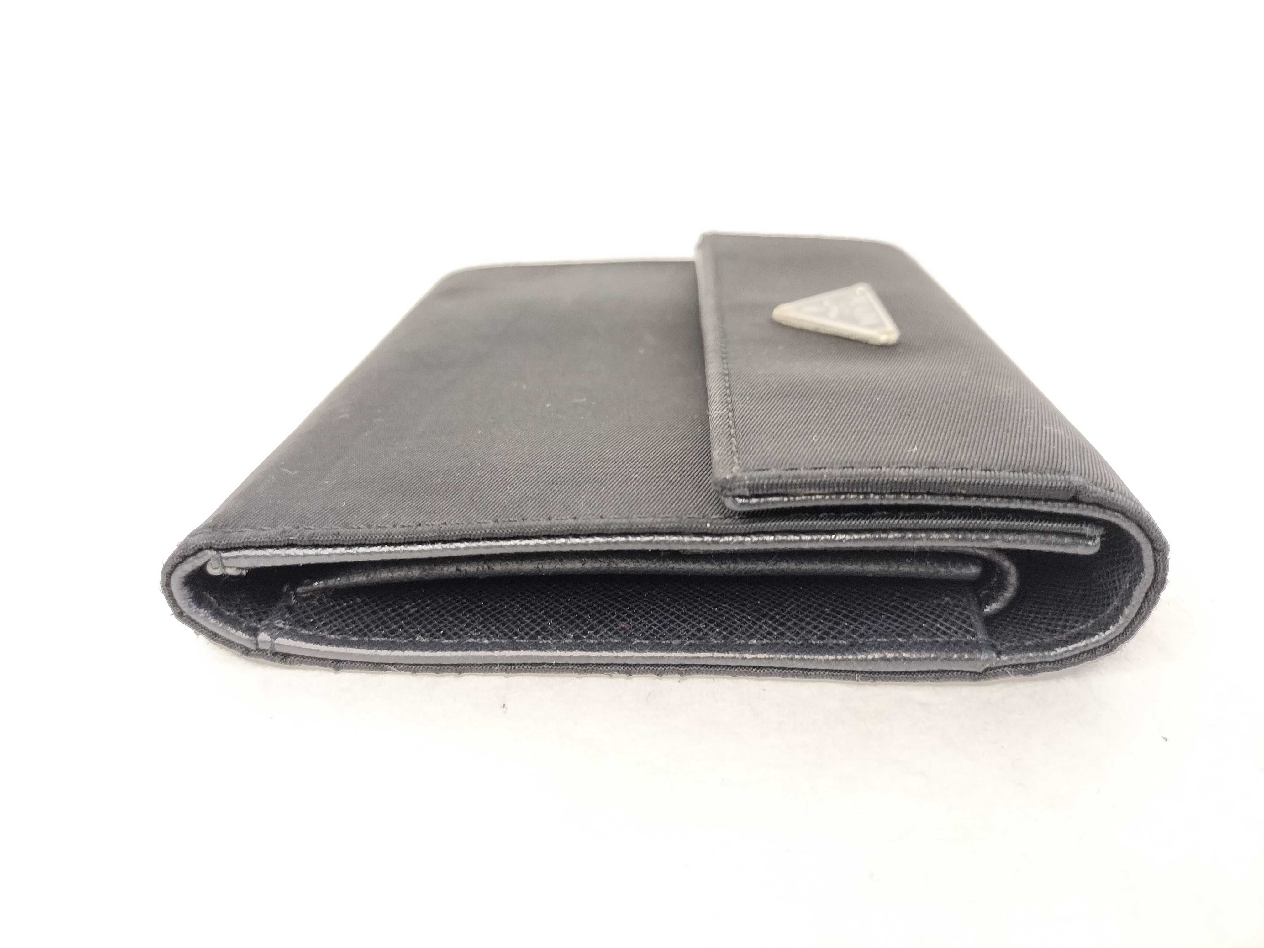 Nylon Folding Wallet, Black — view 5