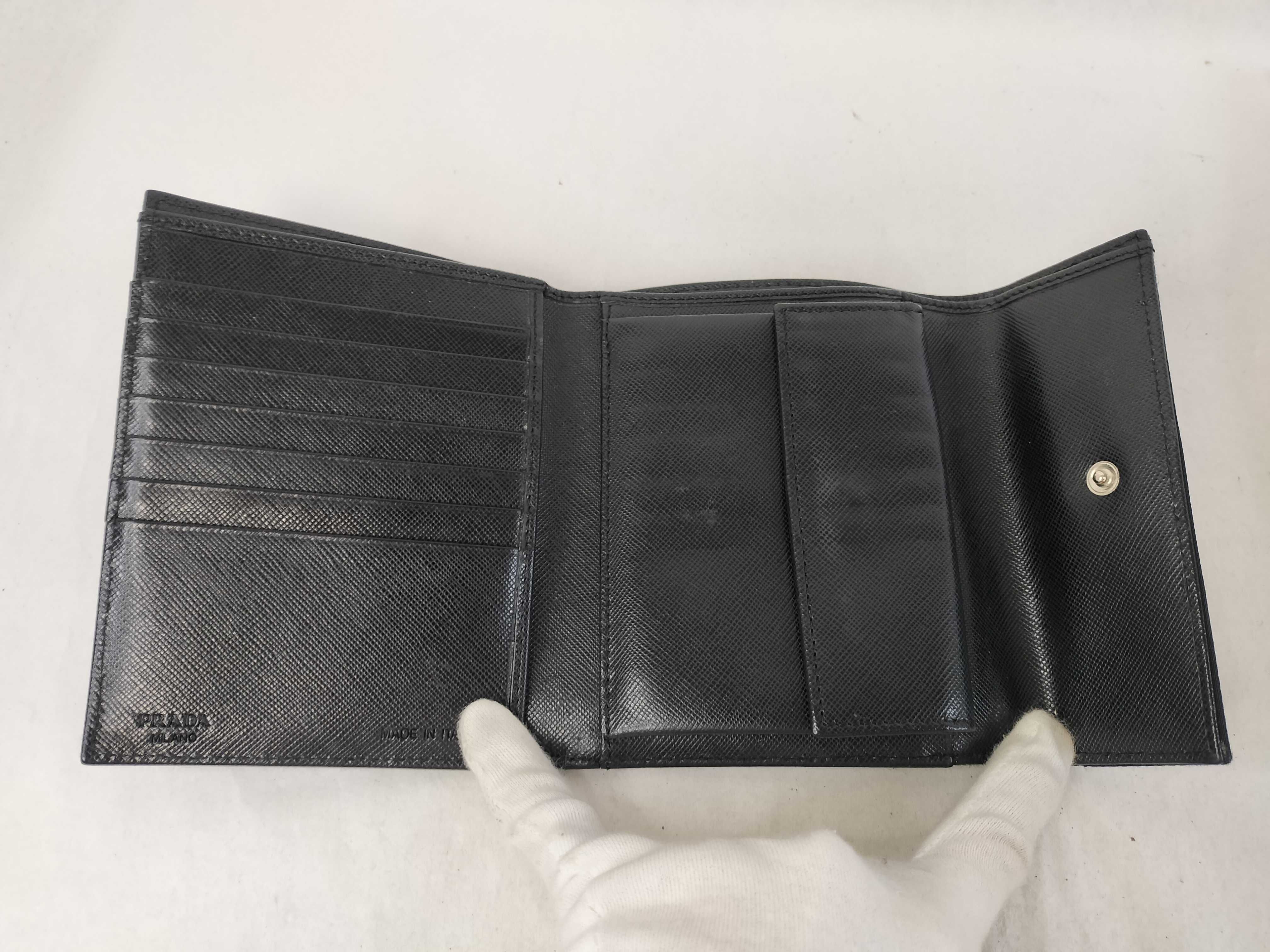 Nylon Folding Wallet, Black — view 10