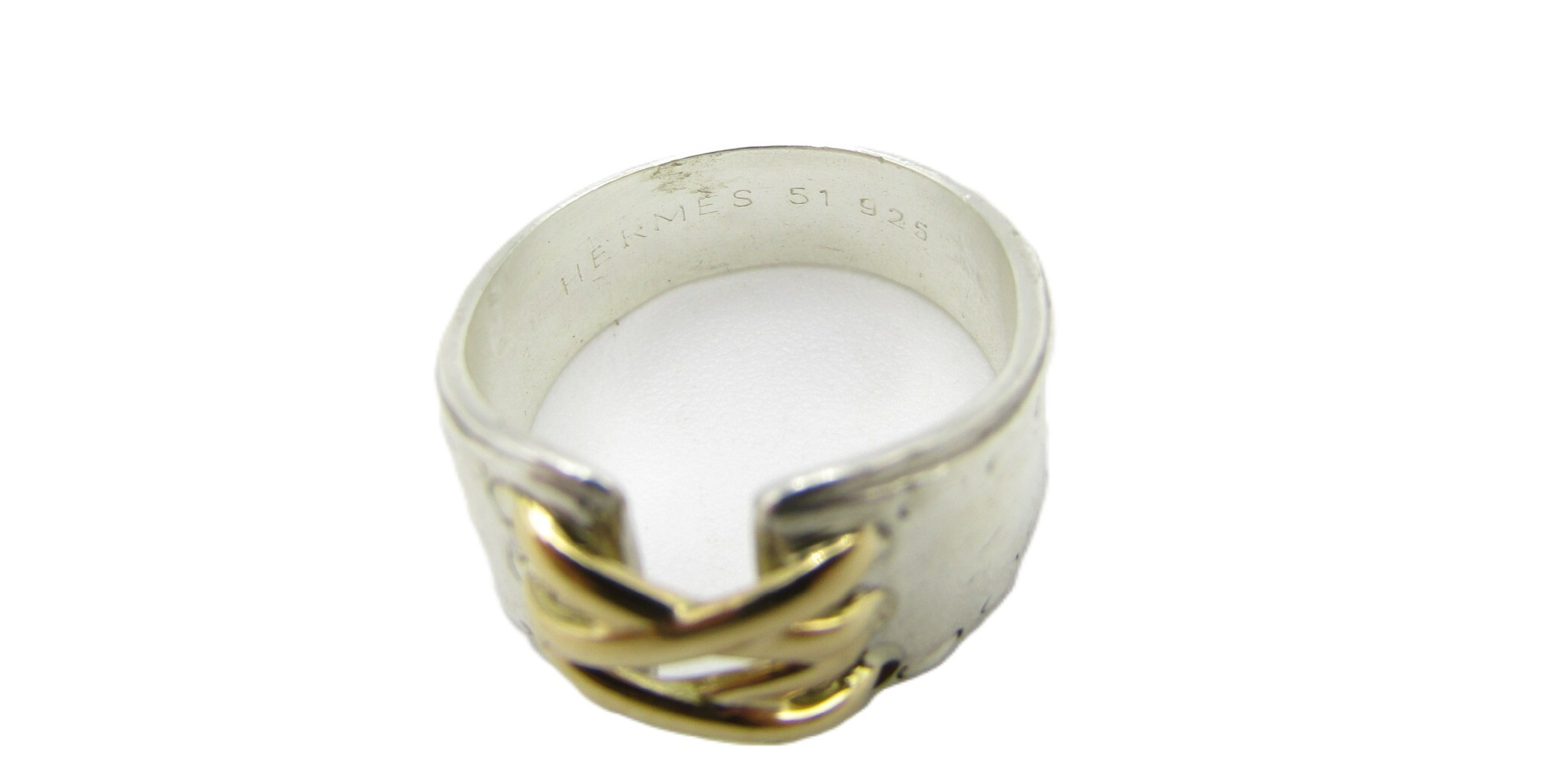 Mexico Corset Double Ring, SIL/K18, #51, 6.3g — view 3
