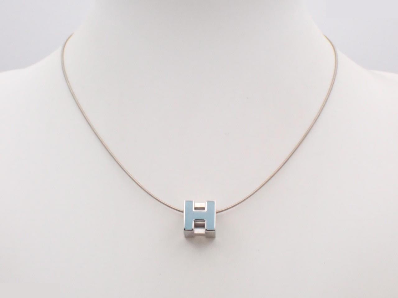 Cage d'H H Cube Necklace, Silver, Chain approx. 42cm — view 3