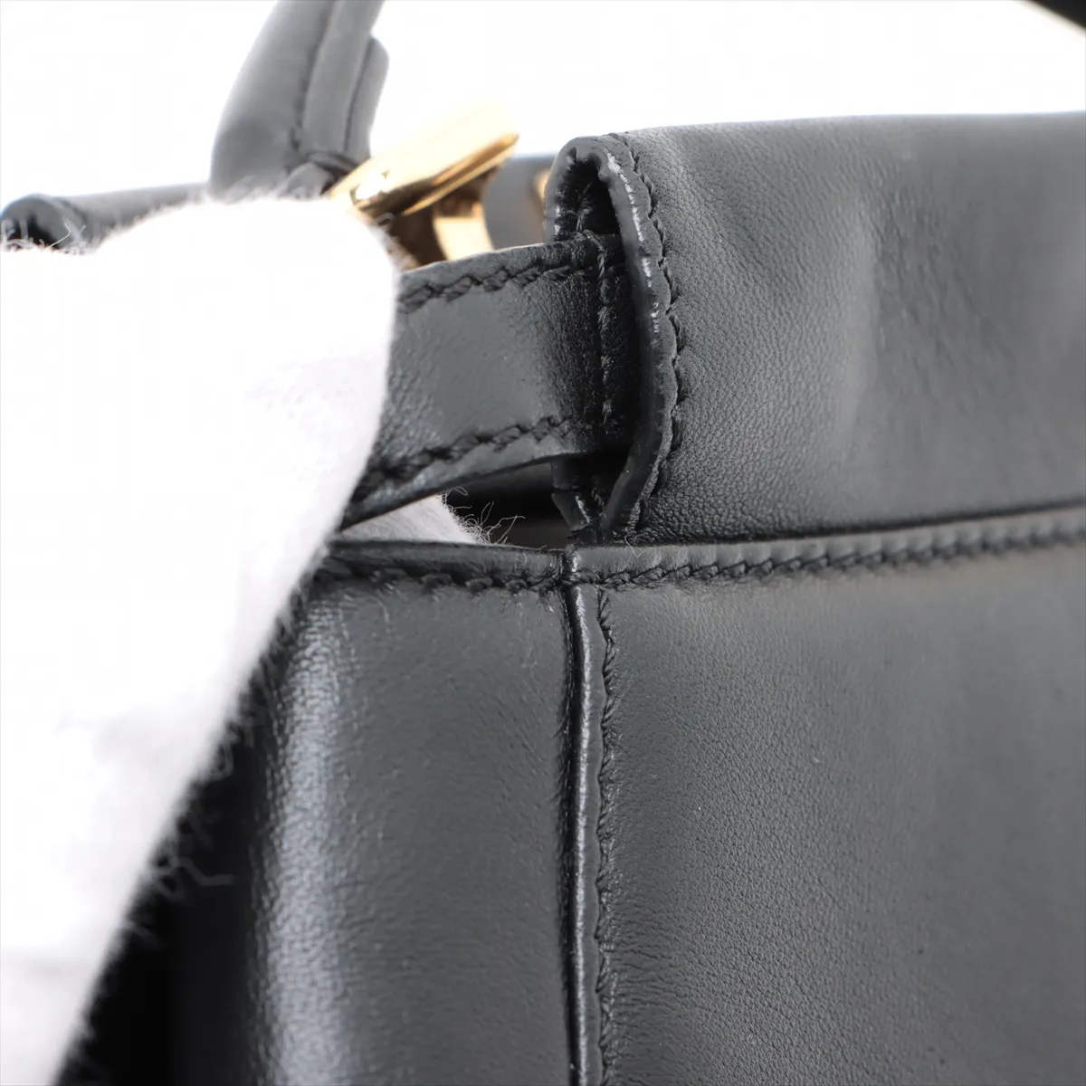 Mini Peekaboo Leather 2WAY Handbag Black 8BN244 — view 15