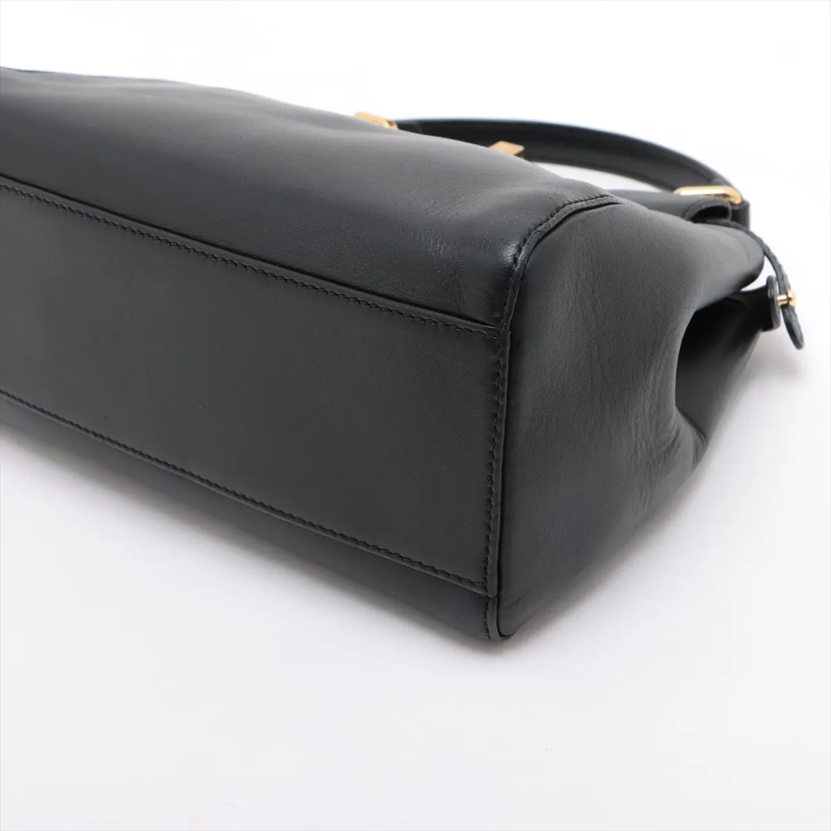 Mini Peekaboo Leather 2WAY Handbag Black 8BN244 — view 3