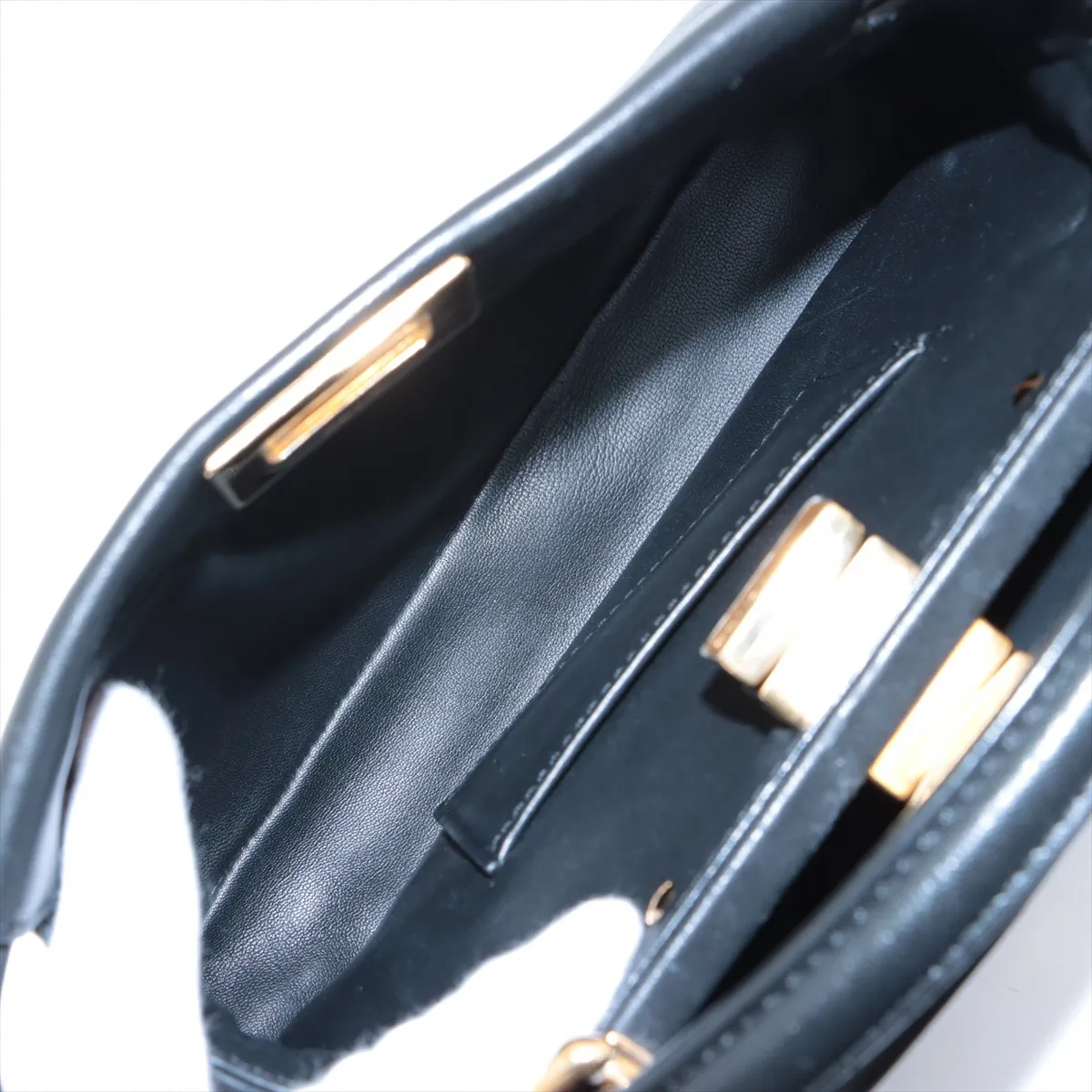 Mini Peekaboo Leather 2WAY Handbag Black 8BN244 — view 9