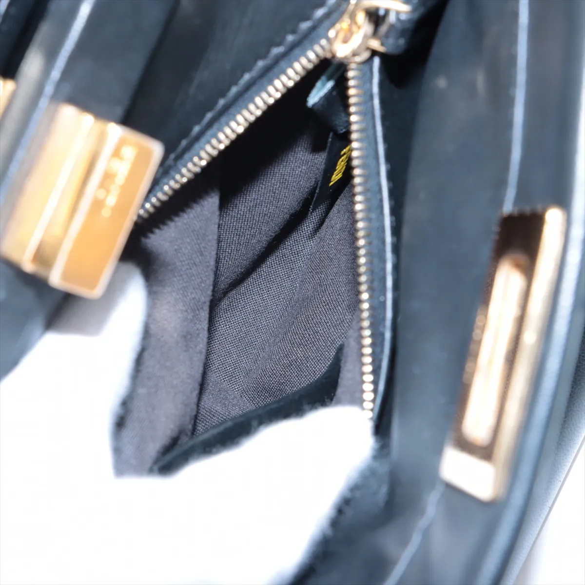 Mini Peekaboo Leather 2WAY Handbag Black 8BN244 — view 10