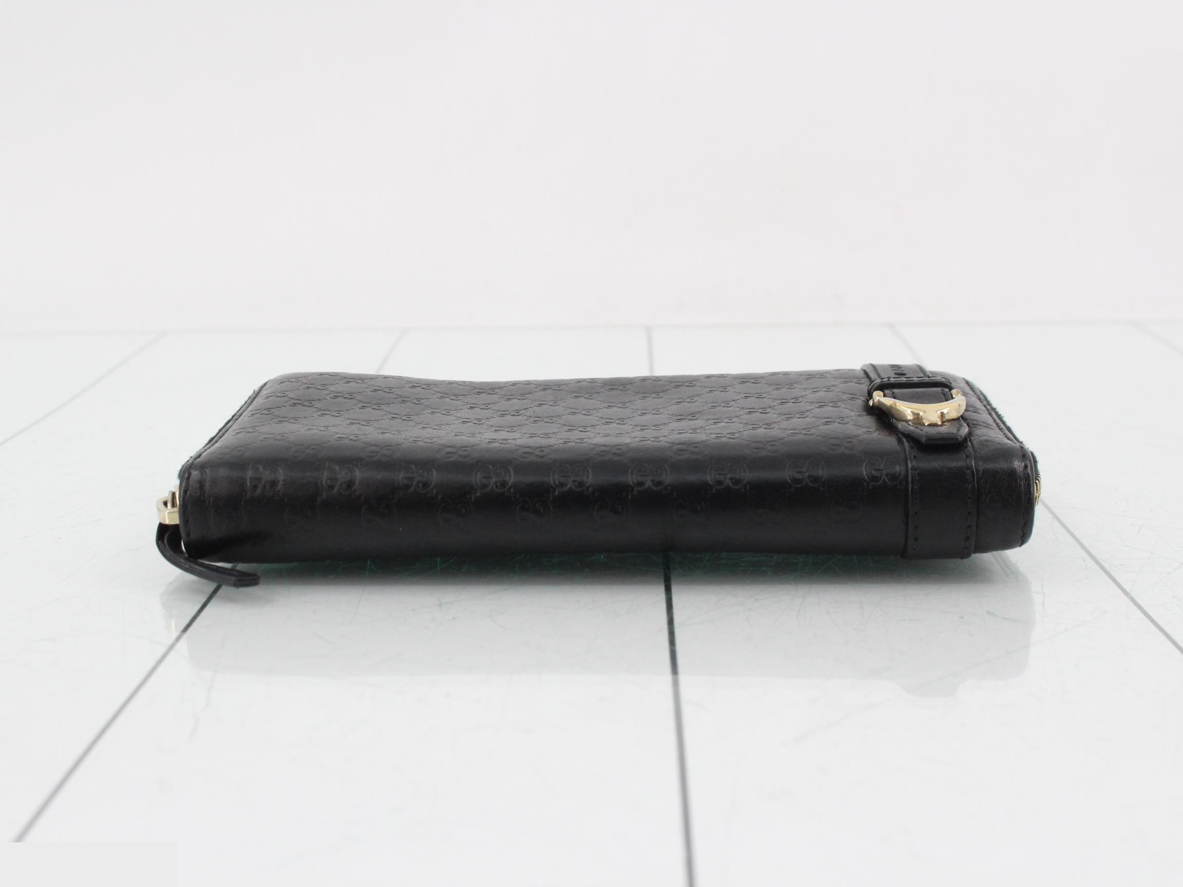 Microguccissima round zipper long wallet — view 3