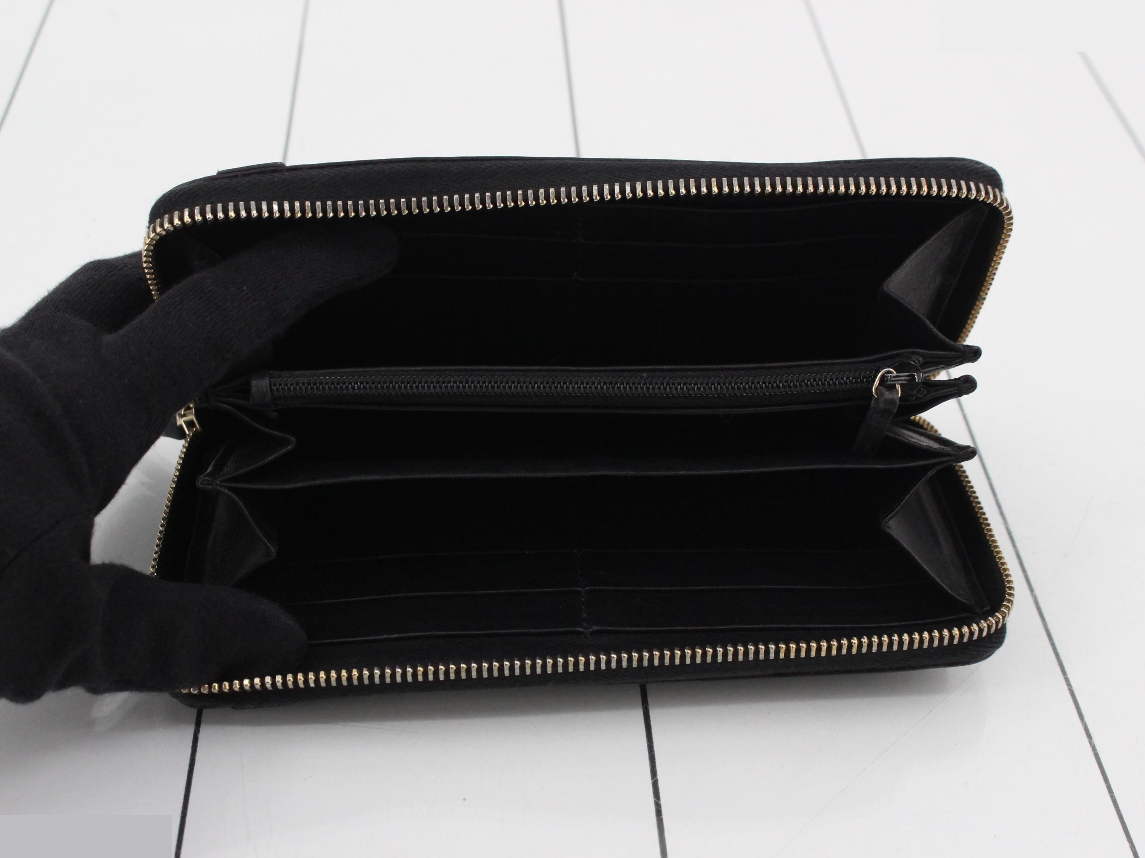 Microguccissima round zipper long wallet — view 4