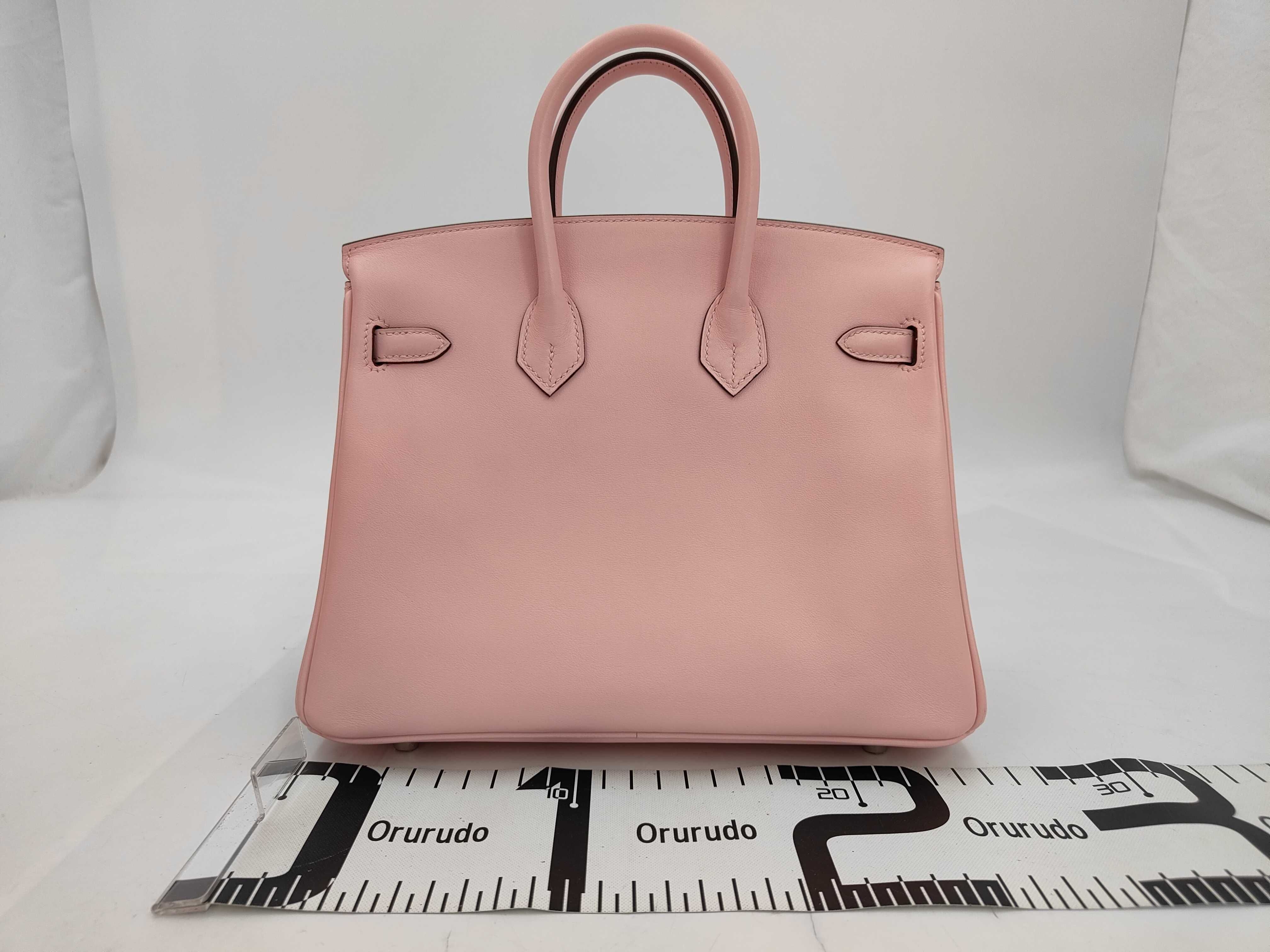 Birkin 25 Z stamp Swift Rose Sakura SV handbag — view 2