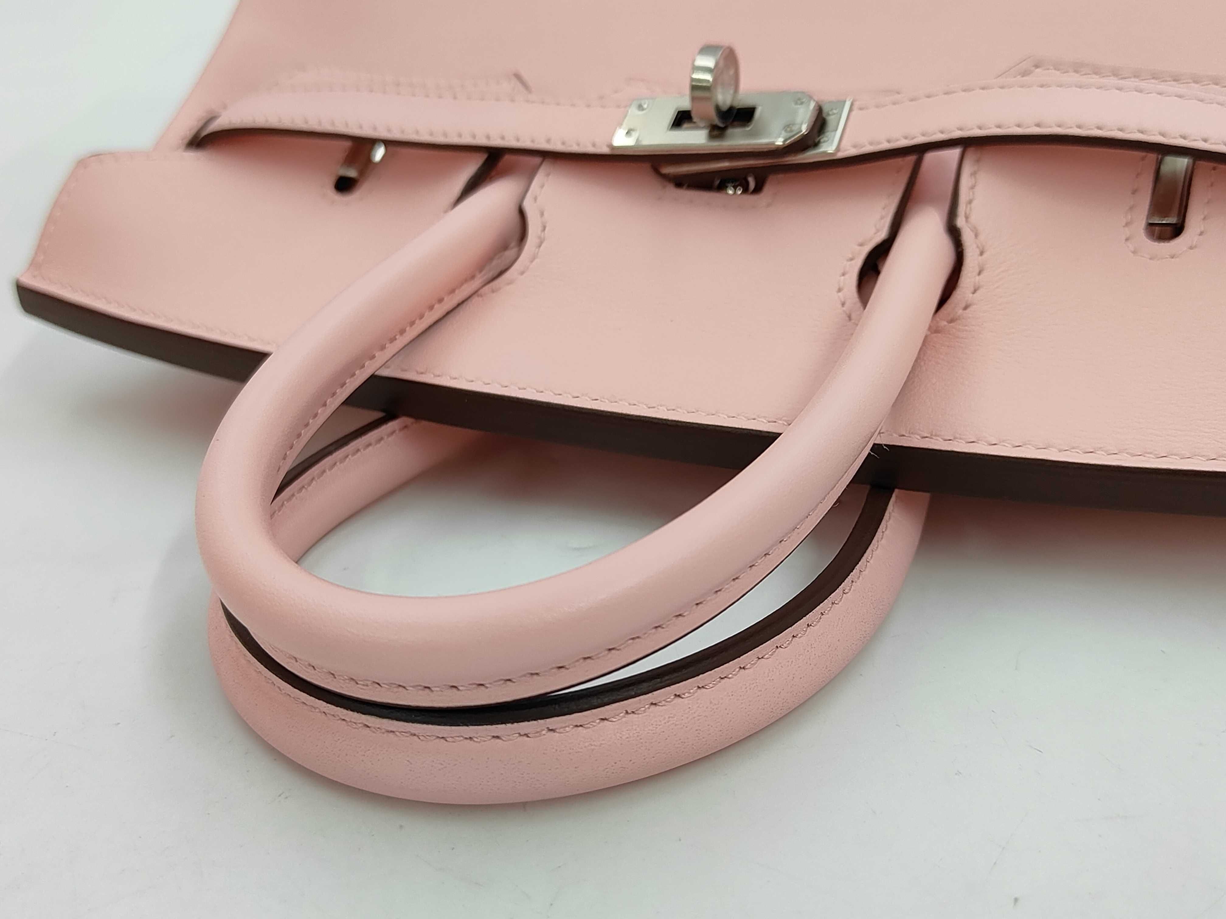 Birkin 25 Z stamp Swift Rose Sakura SV handbag — view 3