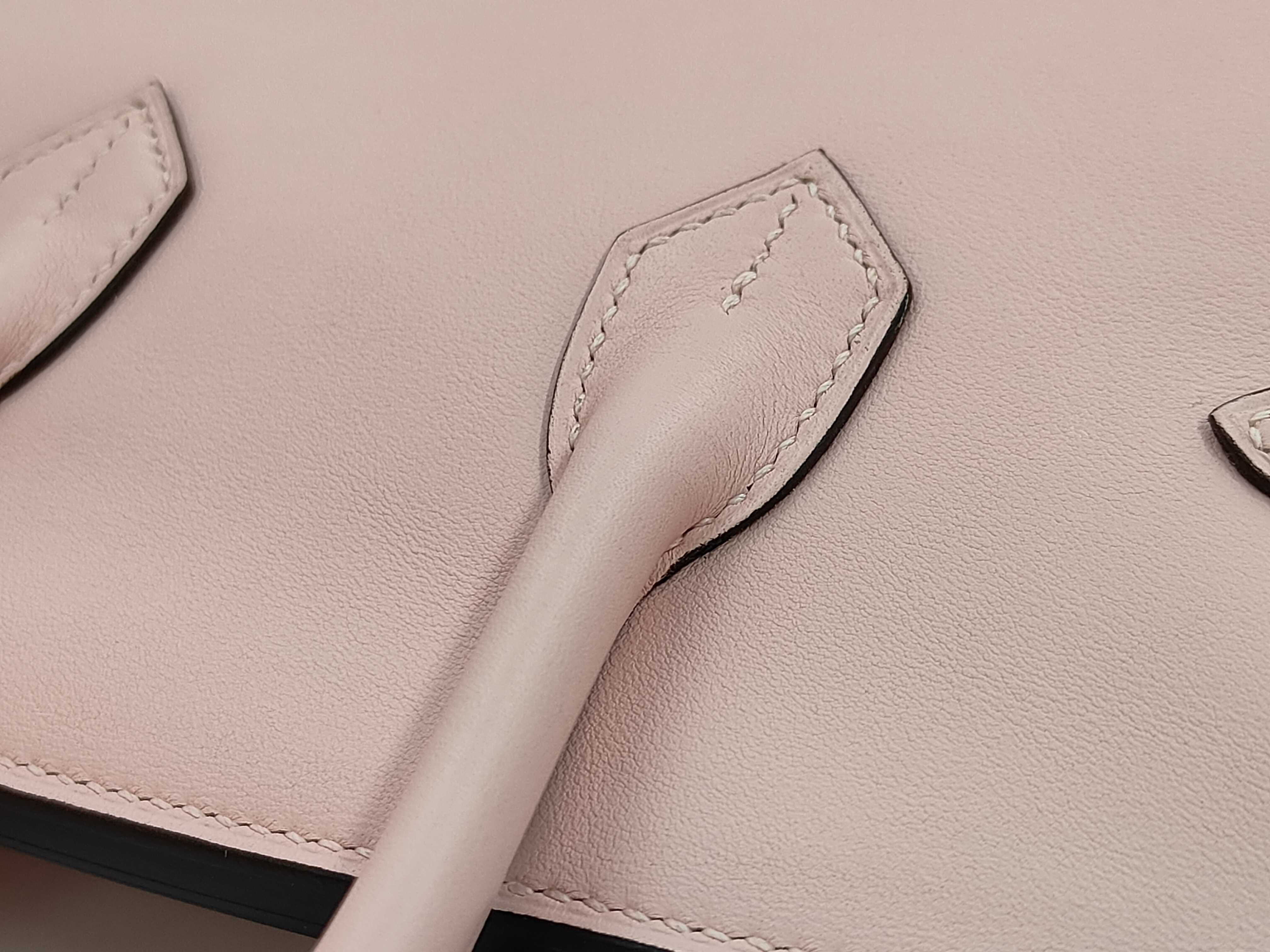 Birkin 25 Z stamp Swift Rose Sakura SV handbag — view 4