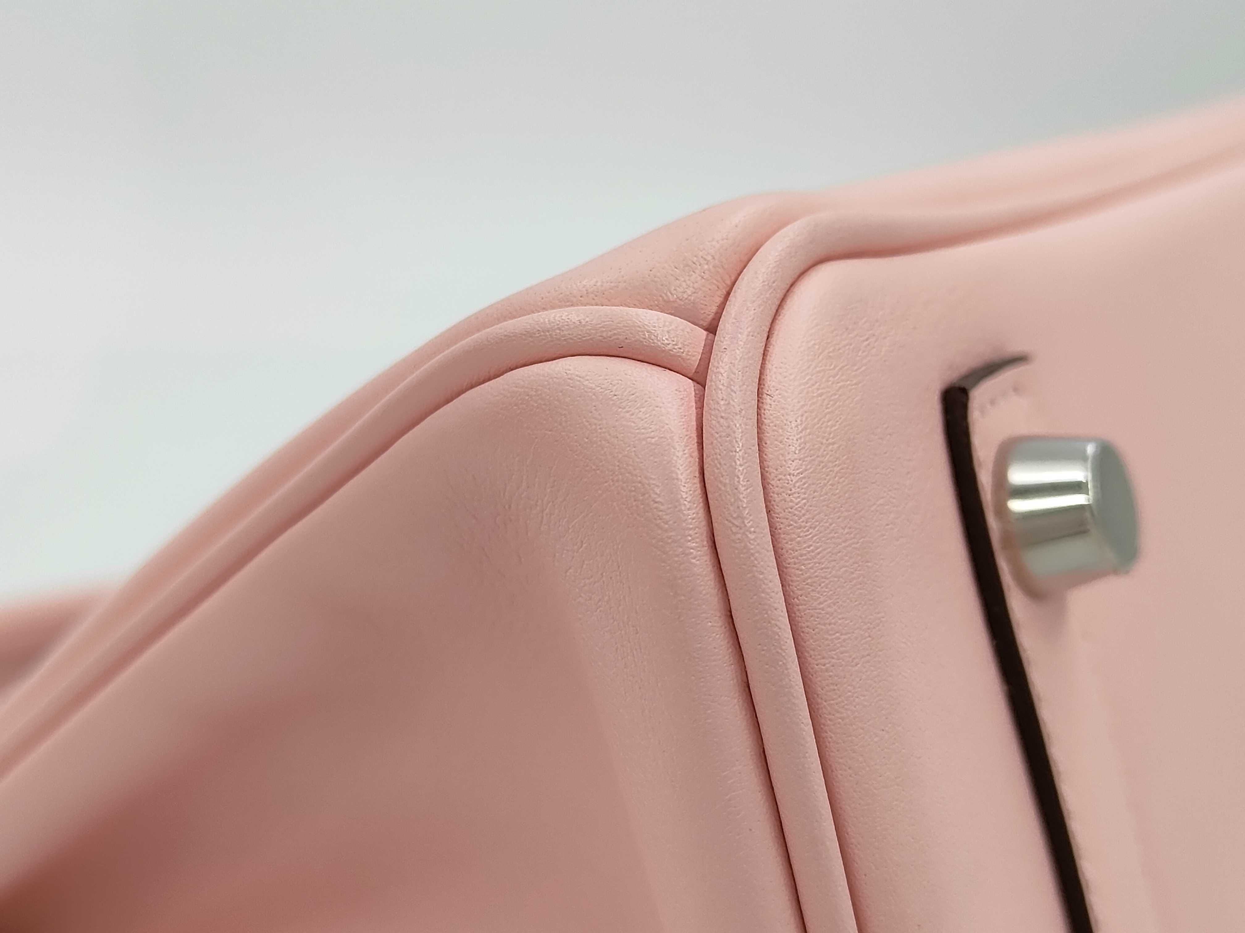 Birkin 25 Z stamp Swift Rose Sakura SV handbag — view 6