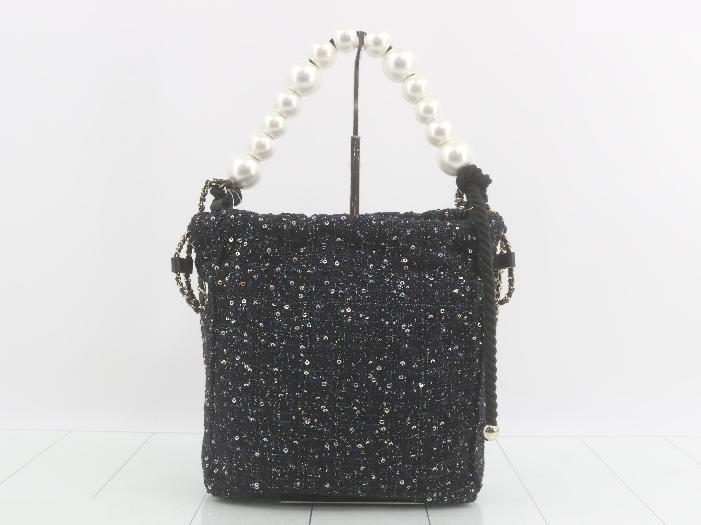 Tweed sequined Coco Mark 2-way shoulder bag — view 2