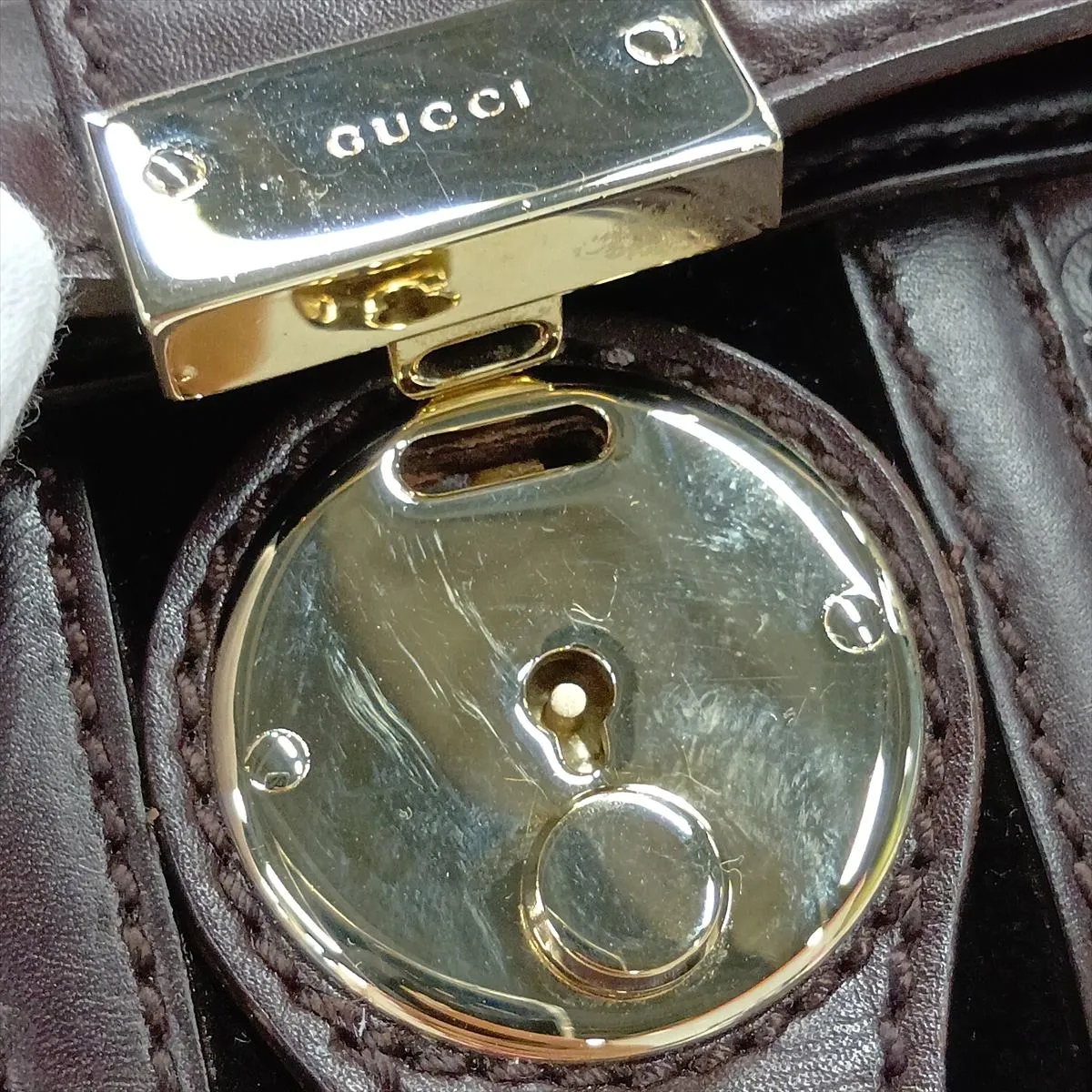 Guccissima 153028 Leather Handbag Brown — view 12