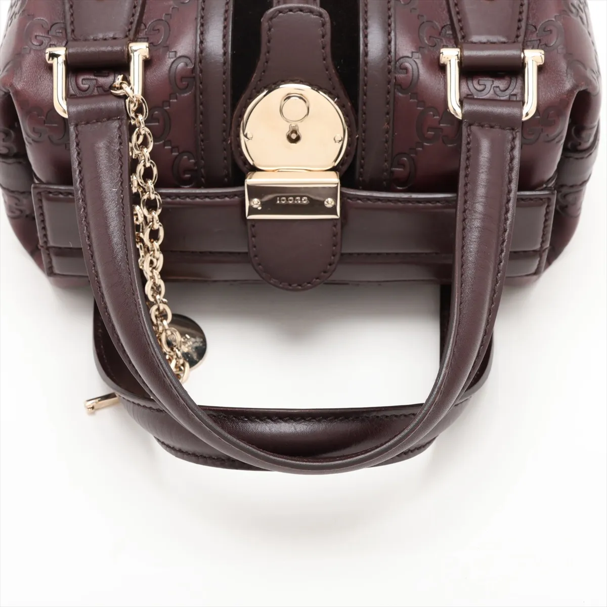 Guccissima 153028 Leather Handbag Brown — view 5