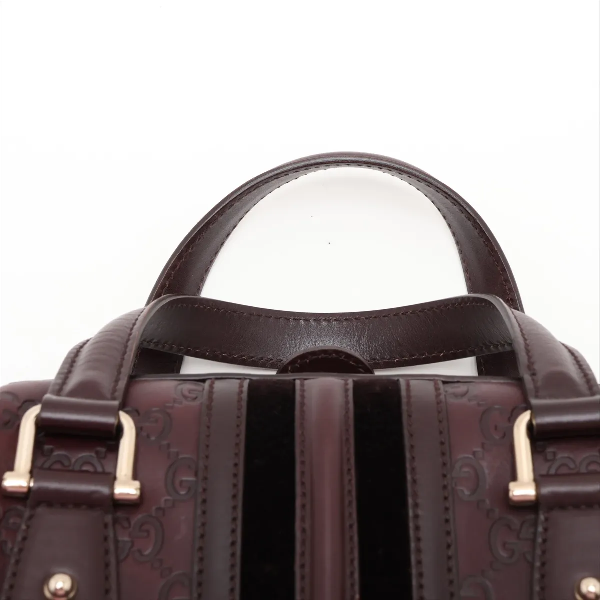 Guccissima 153028 Leather Handbag Brown — view 6