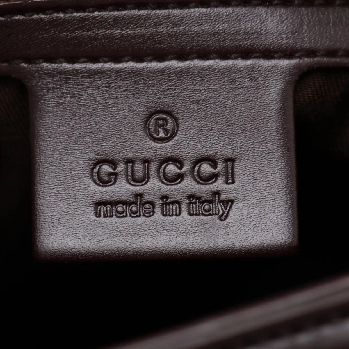 Guccissima 153028 Leather Handbag Brown — view 9