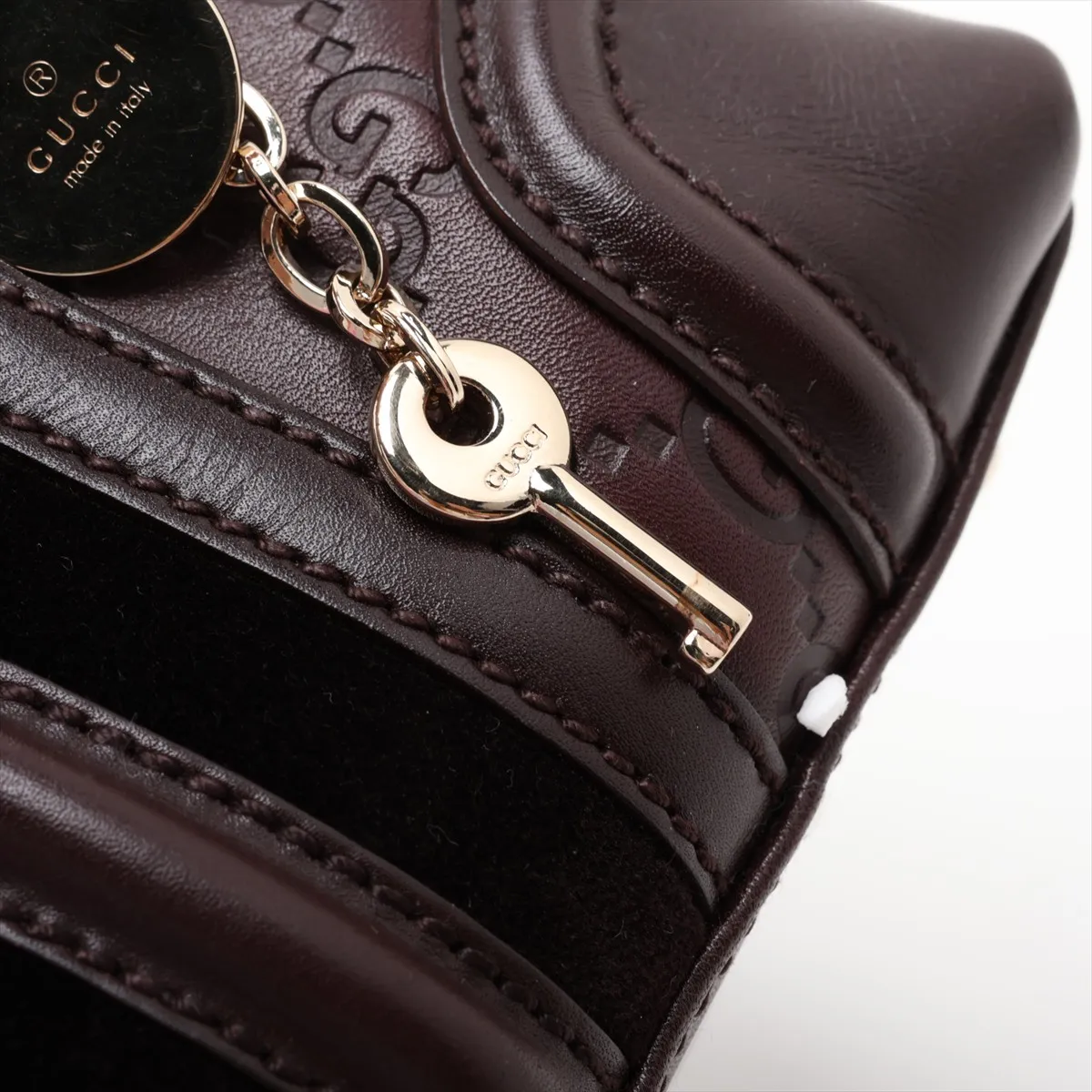 Guccissima 153028 Leather Handbag Brown — view 10