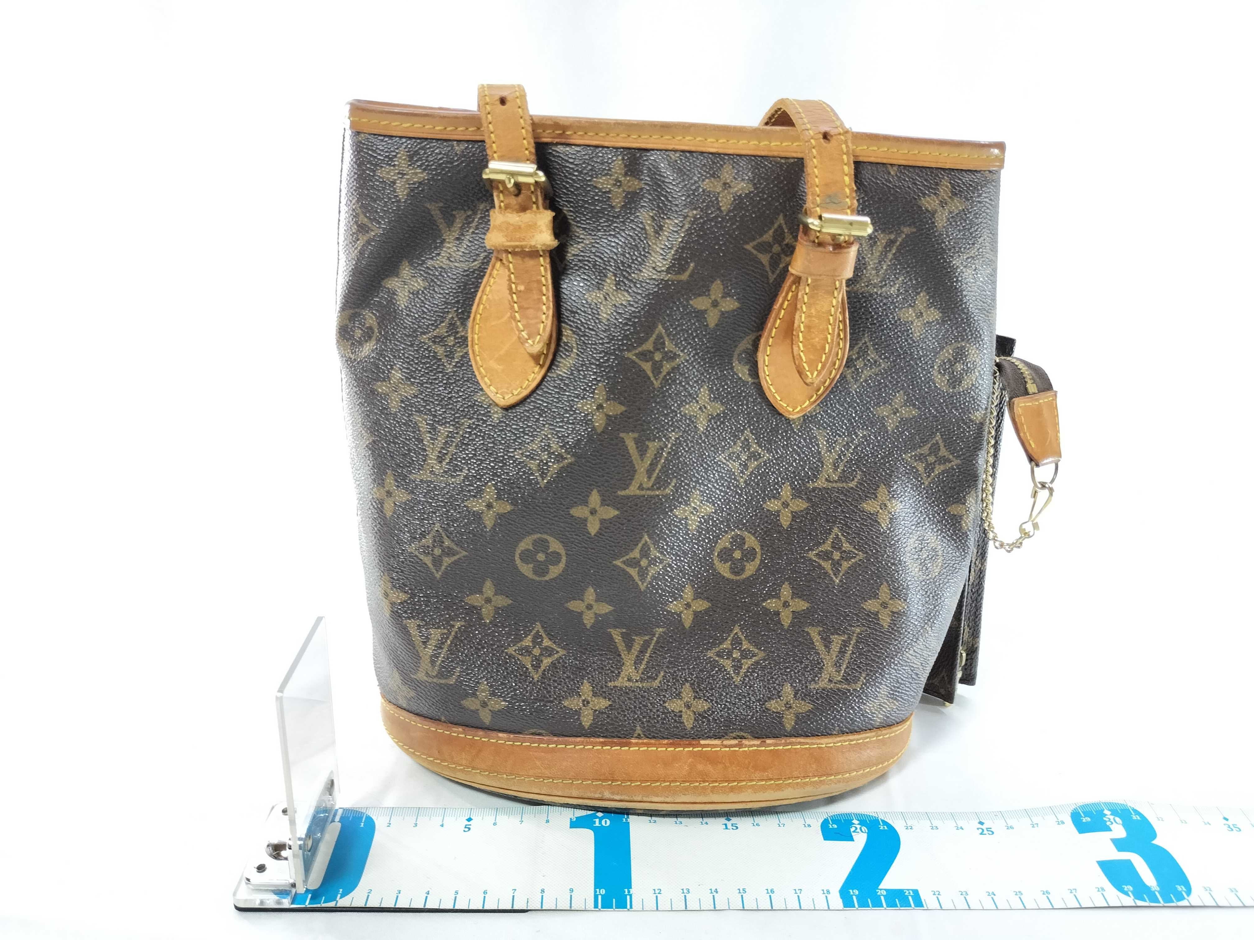 Monogram Bucket PM Tote Bag with Pouch — view 2