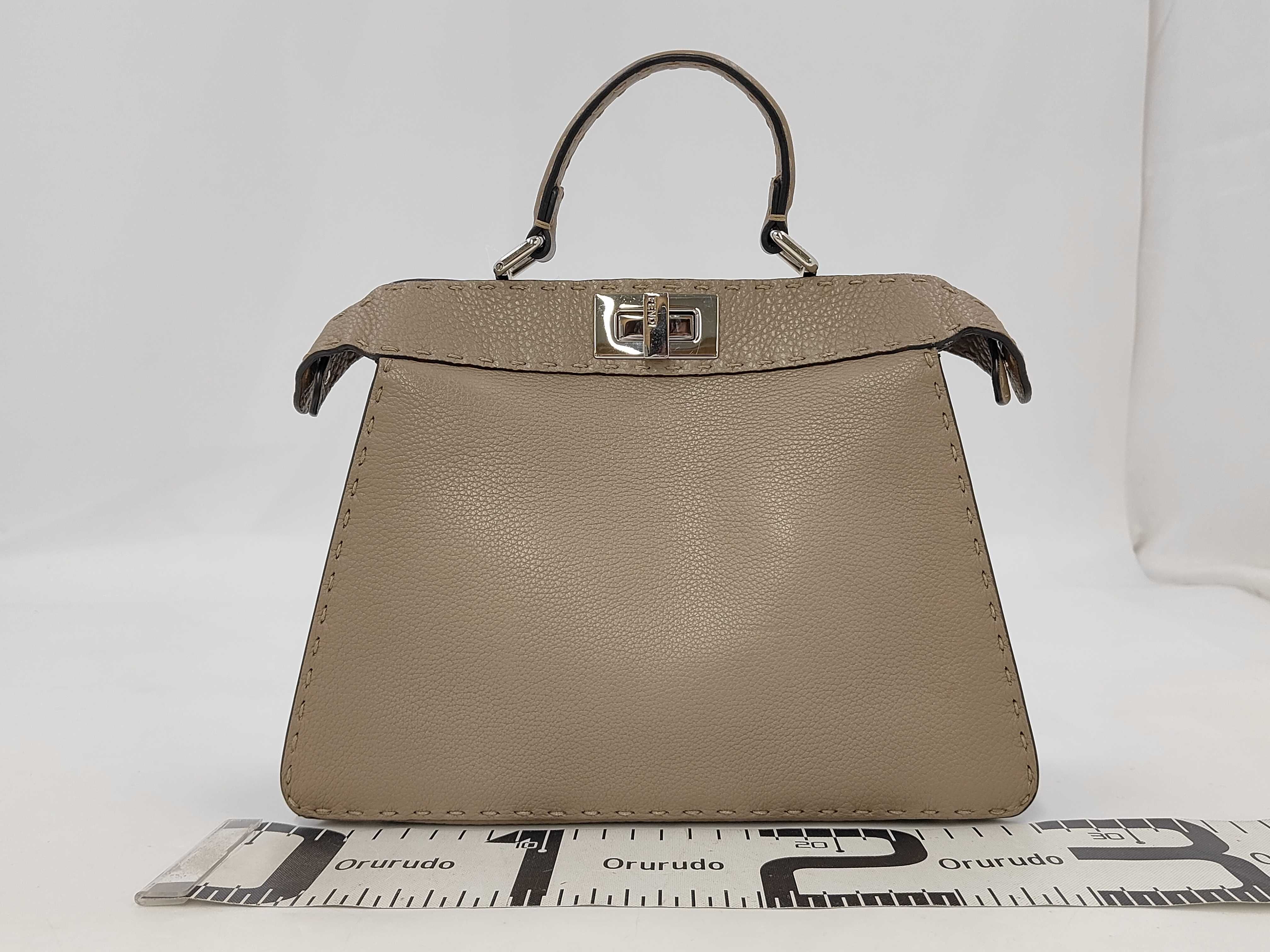 Picaboo Selleria Small Beige Leather 88N327 ADYL-220-4092 Strap Rain Cover Bag Shoulder Bag — view 2