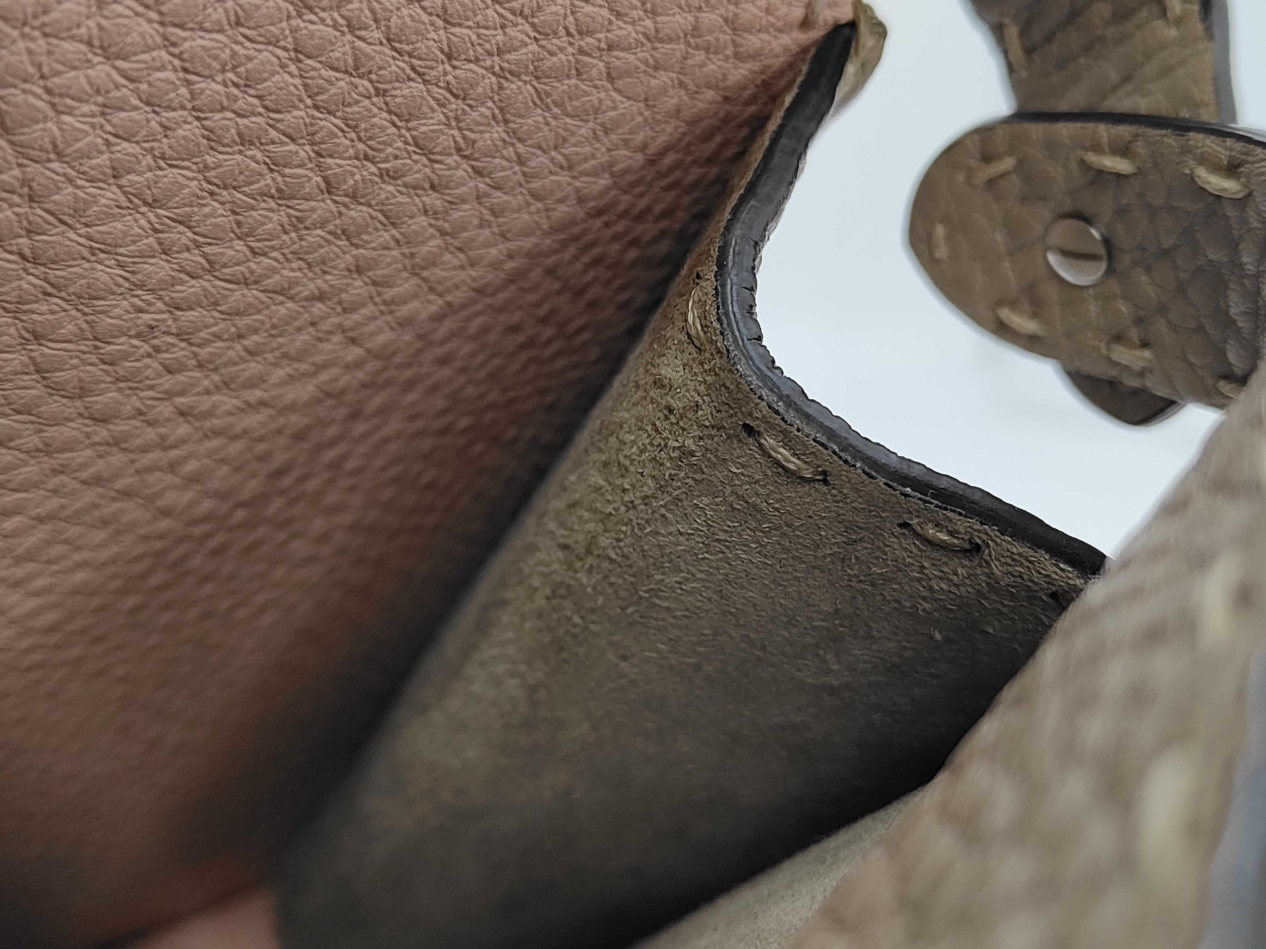 Picaboo Selleria Small Beige Leather 88N327 ADYL-220-4092 Strap Rain Cover Bag Shoulder Bag — view 9