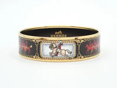 Enamel GM Bracelet, wrist circumference approximately 21 cm
