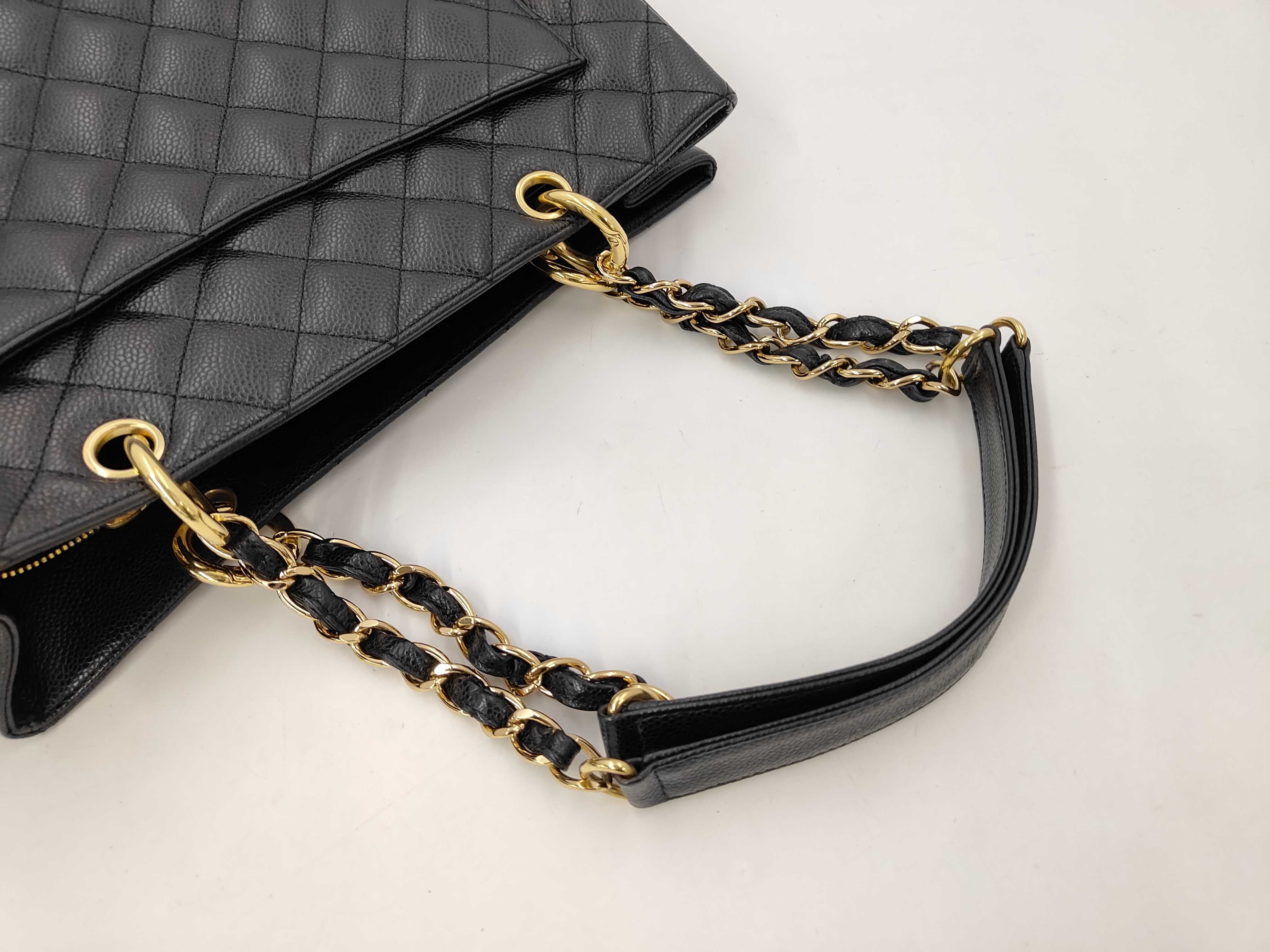 GST Chain Tote Bag, Caviar Leather, Coco Mark, with Seal and Guarantee, Serial Number 9 — view 5
