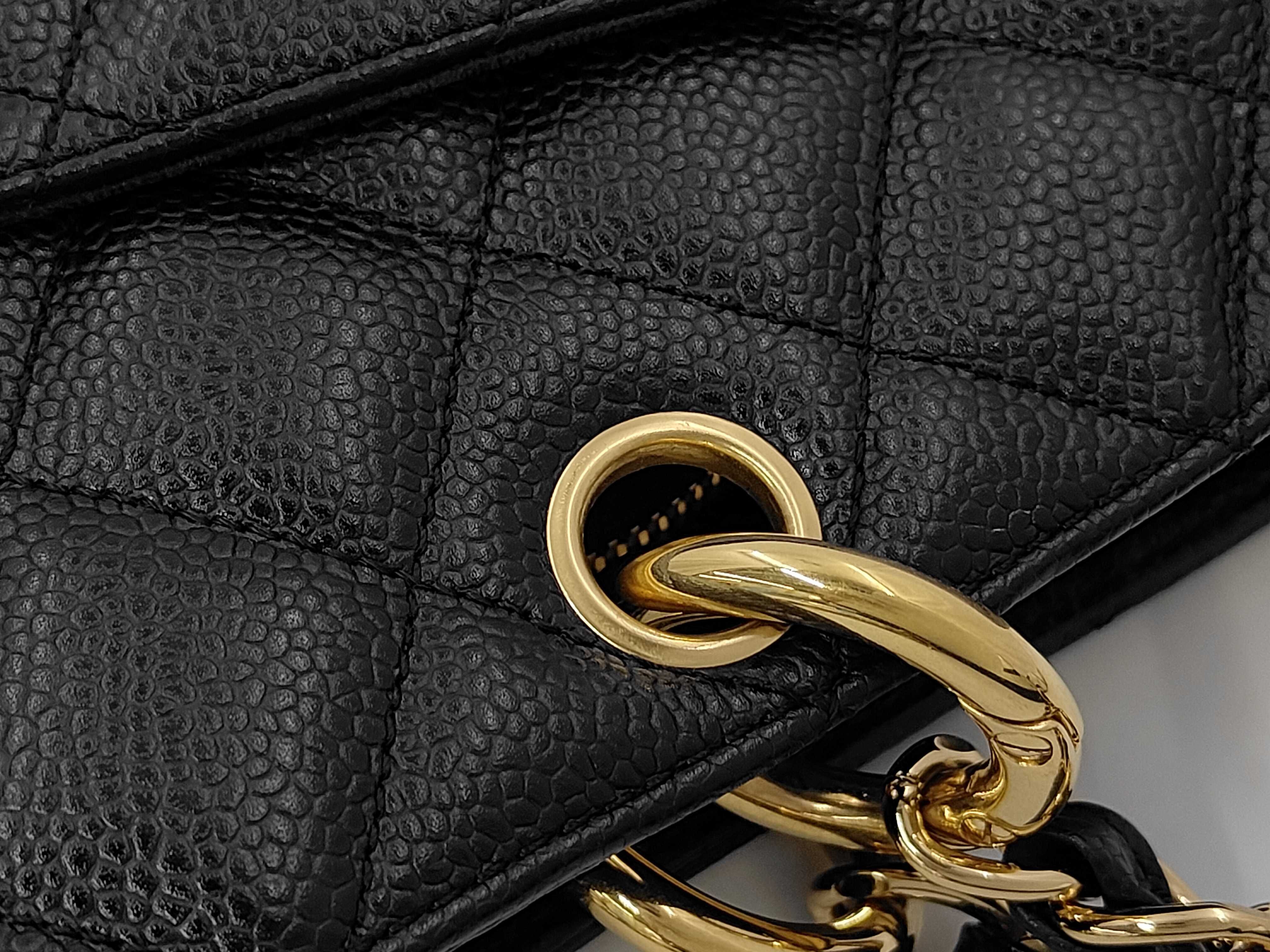 GST Chain Tote Bag, Caviar Leather, Coco Mark, with Seal and Guarantee, Serial Number 9 — view 7