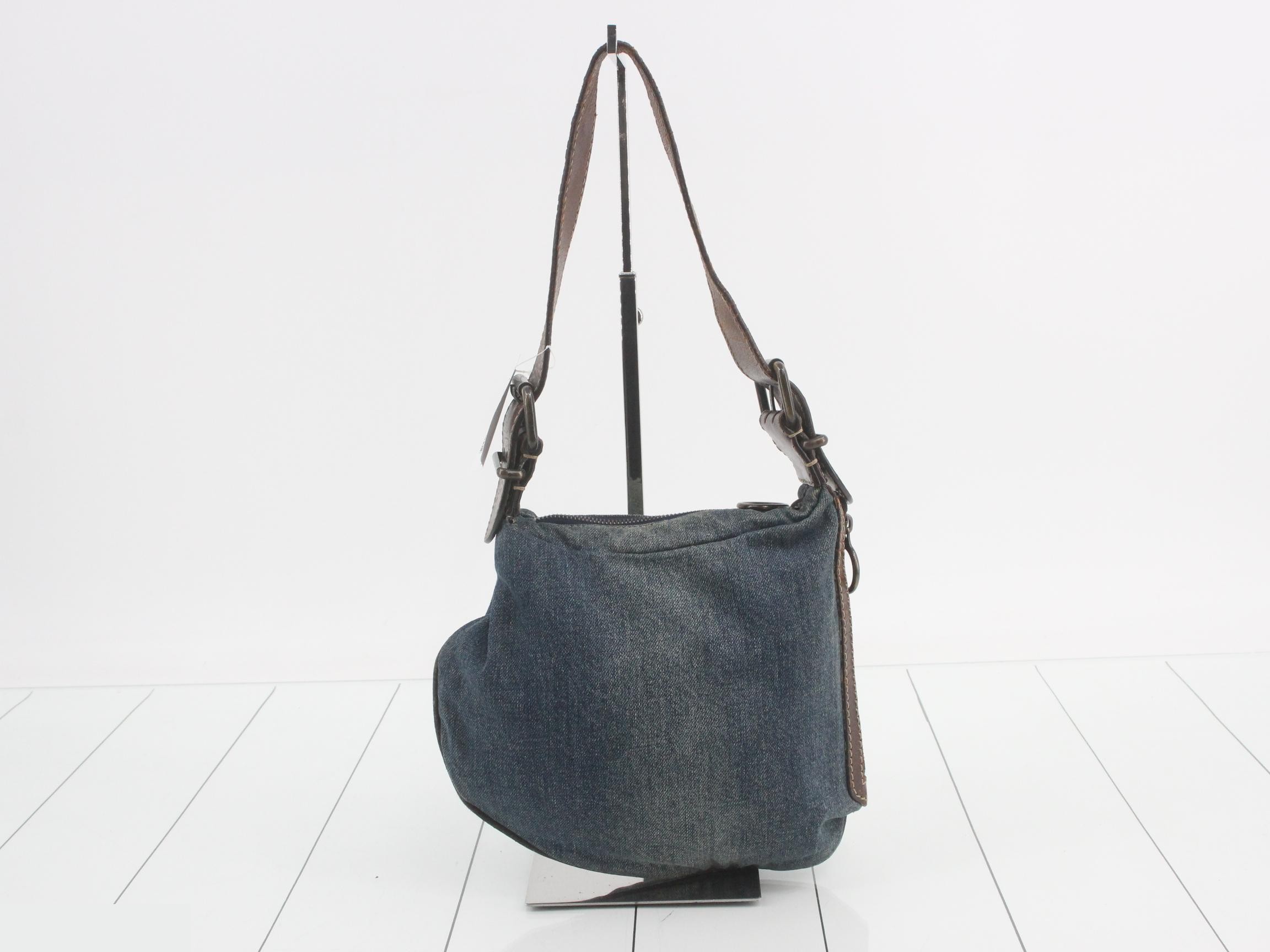 Denim Oyster Shoulder Bag — view 2