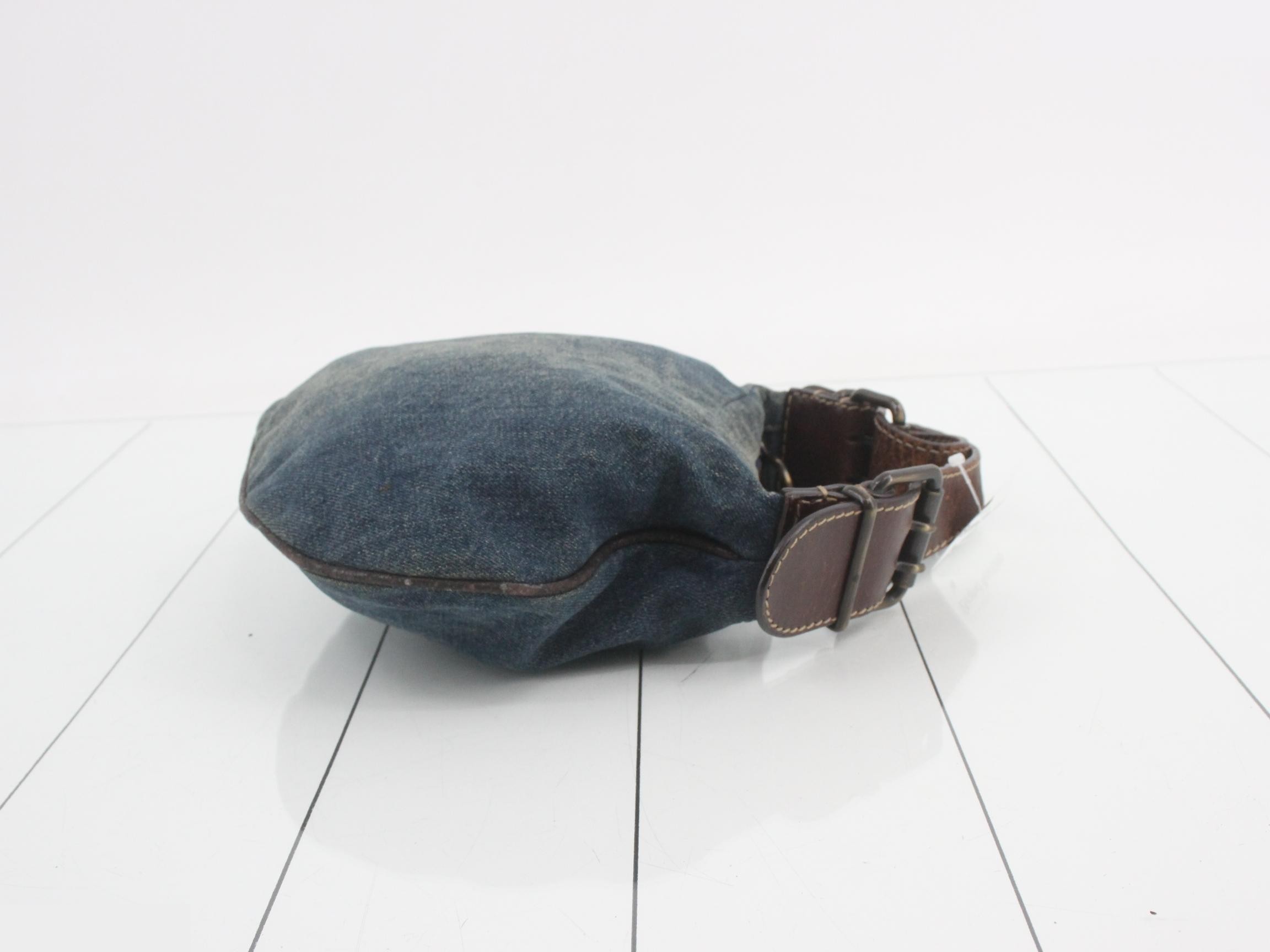 Denim Oyster Shoulder Bag — view 3