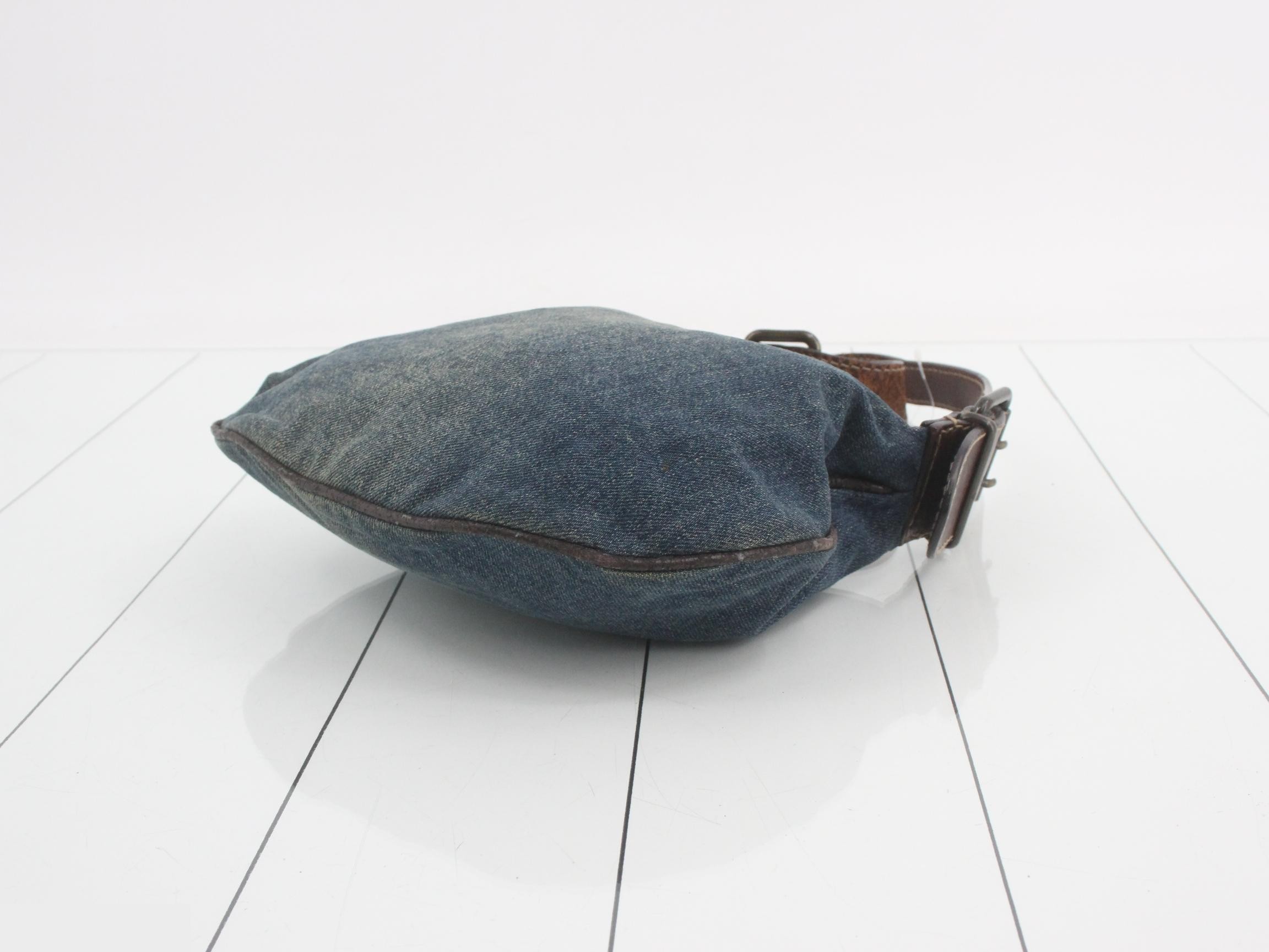 Denim Oyster Shoulder Bag — view 6