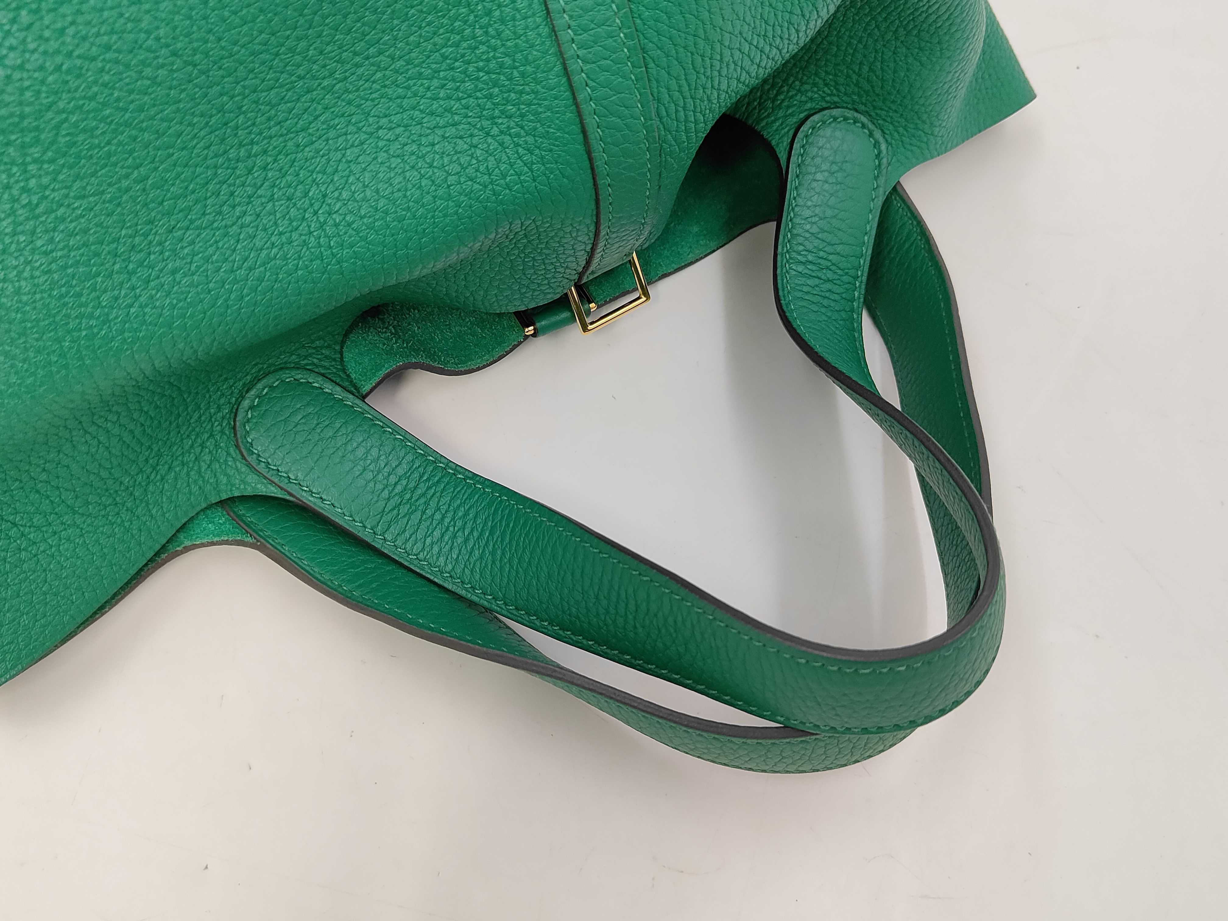 Picotin Lock Green Handbag — view 3