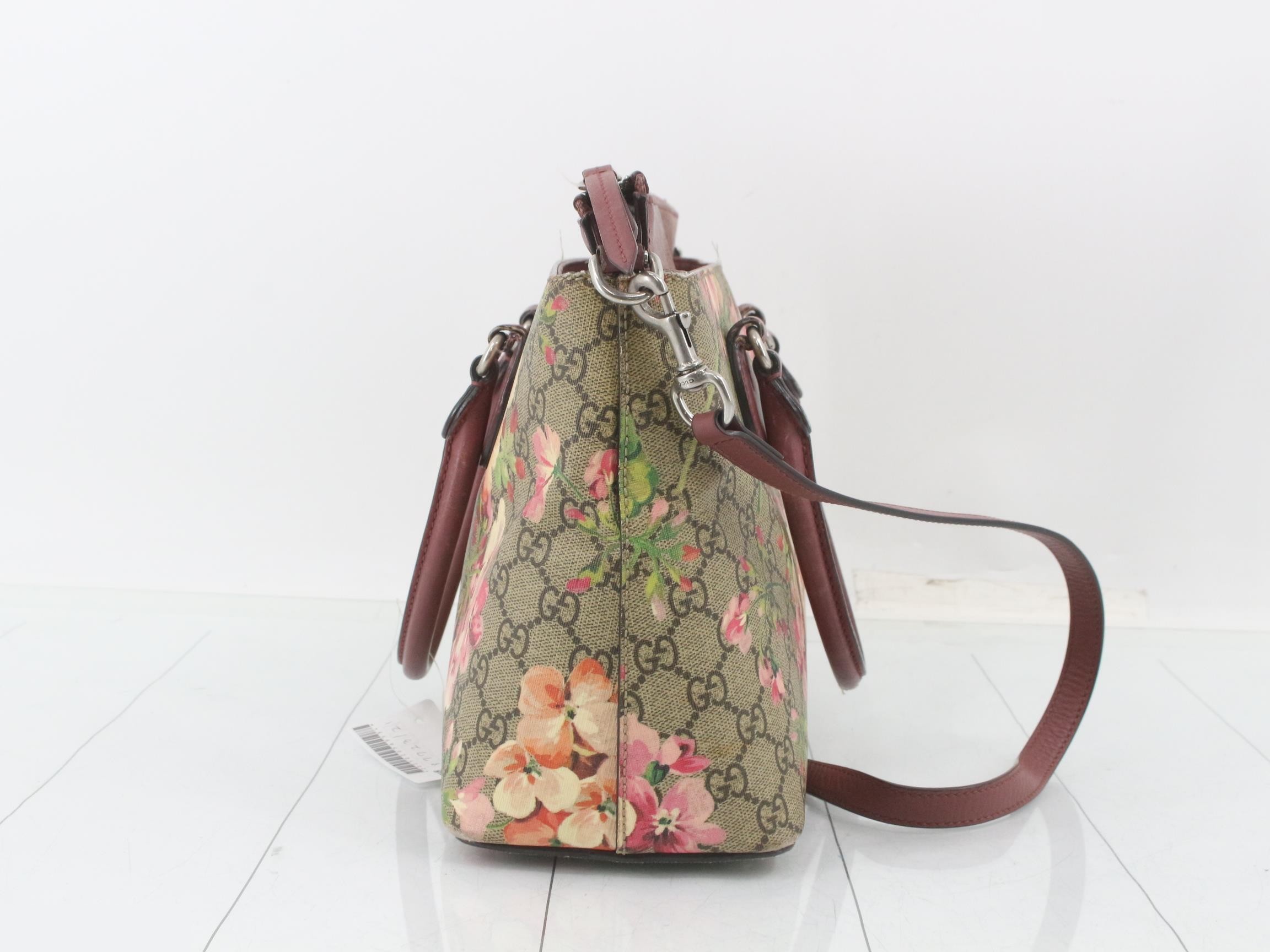 GG Blooms Floral Leather Handbag — view 4