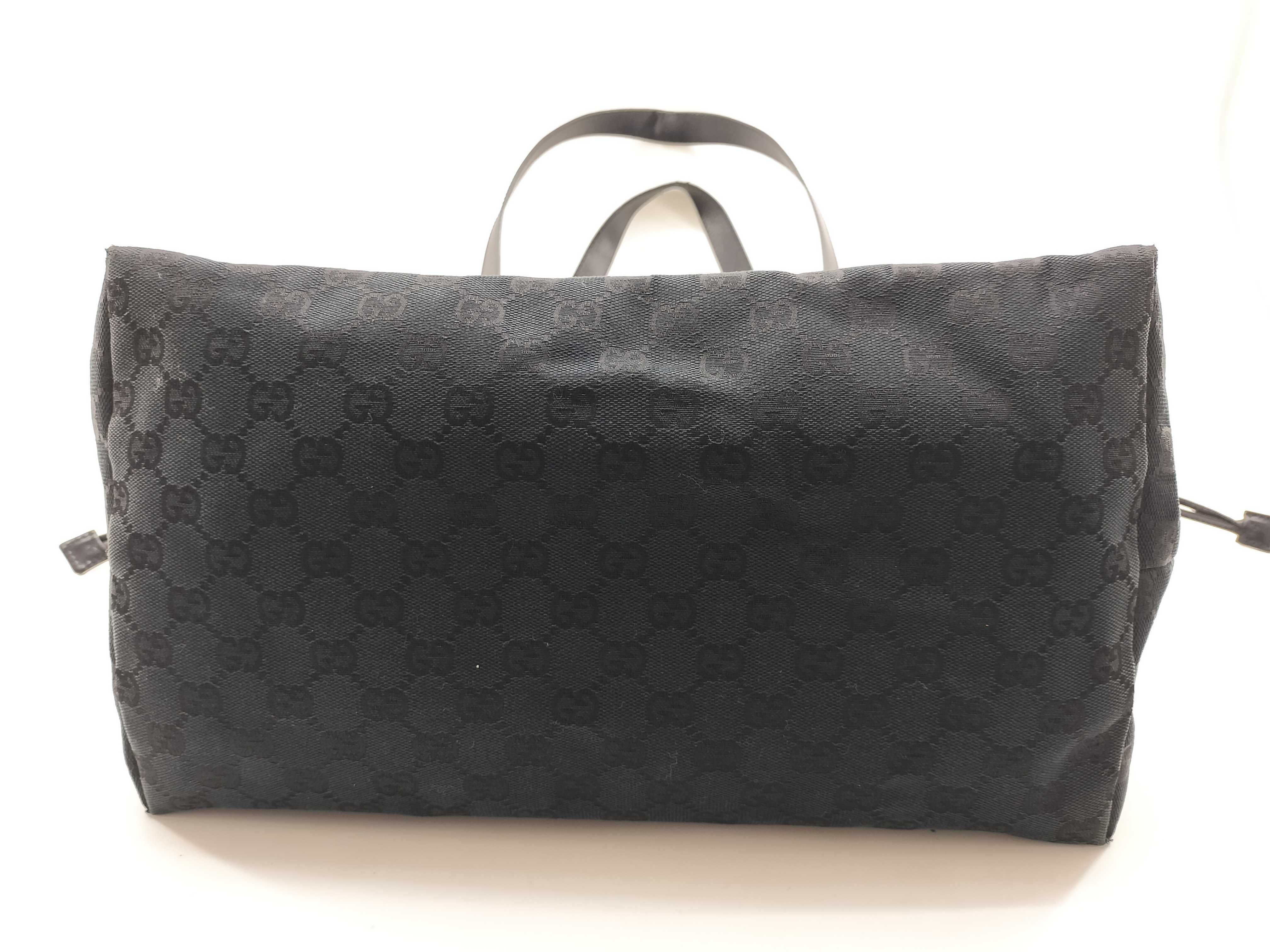GG Canvas Tote Bag, Black, 019 0493 — view 6