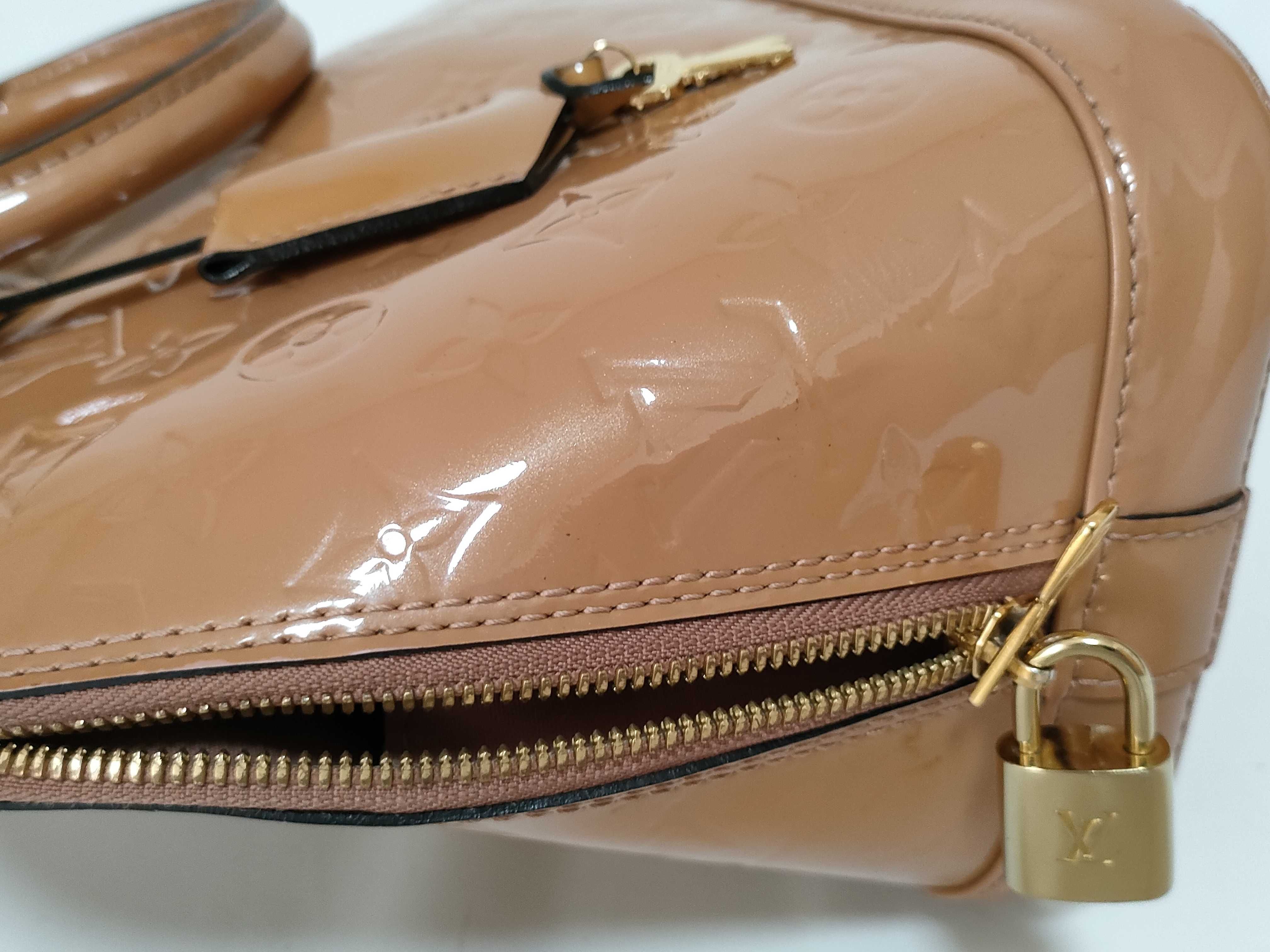Vernis Monogram Alma Handbag Vernis Handbag — view 14