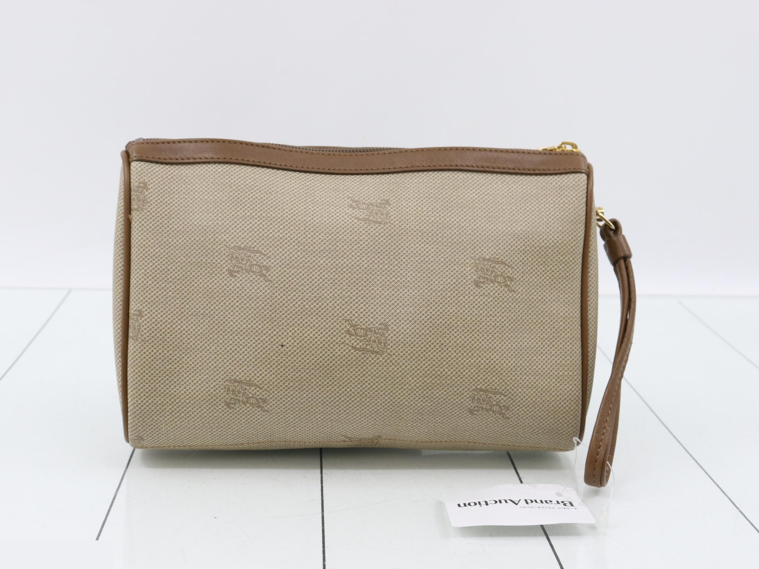 Clutch Bag, Horse Logo, Leather — view 2