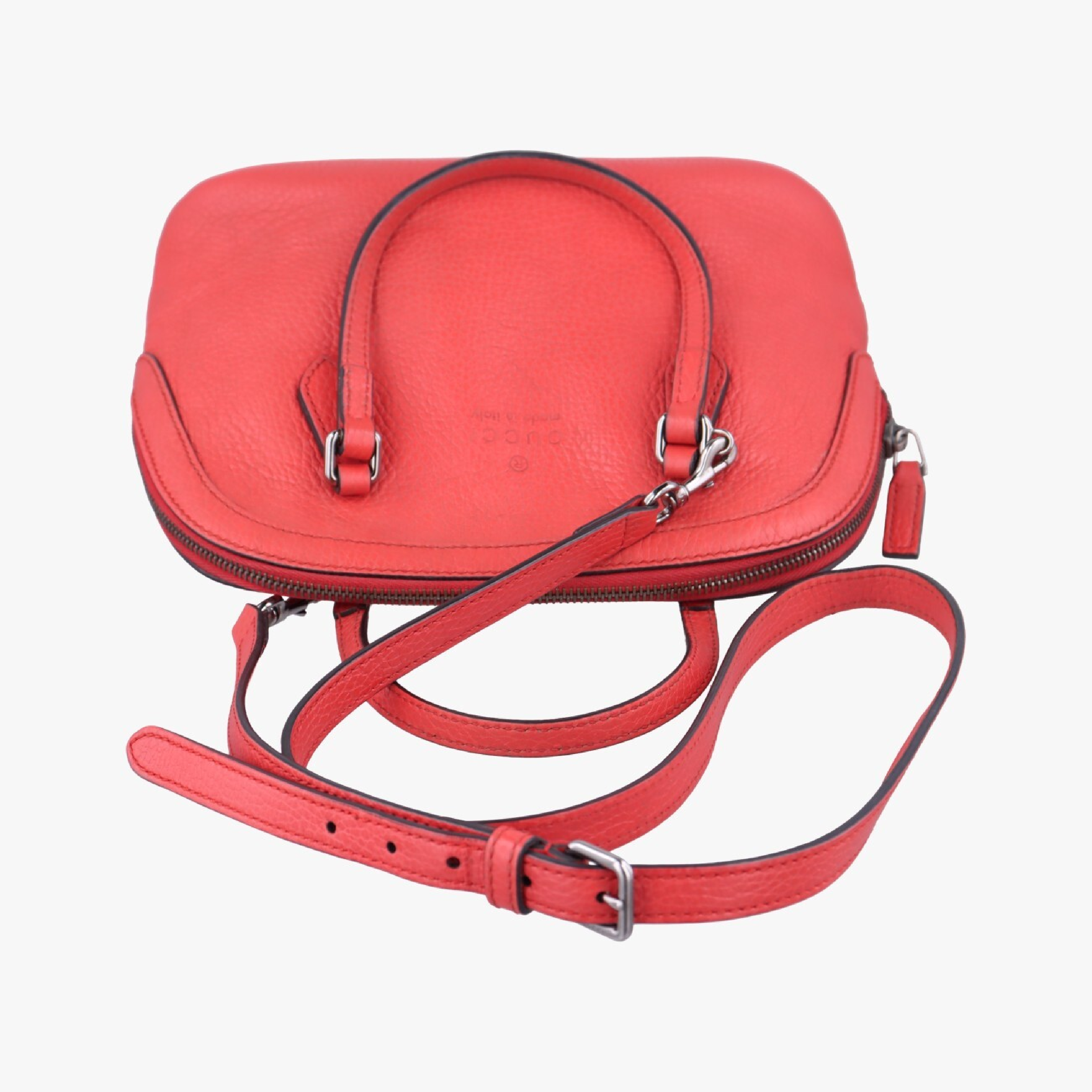 Microguccissima Red Leather Shoulder Bag 341504 F020050845 — view 5