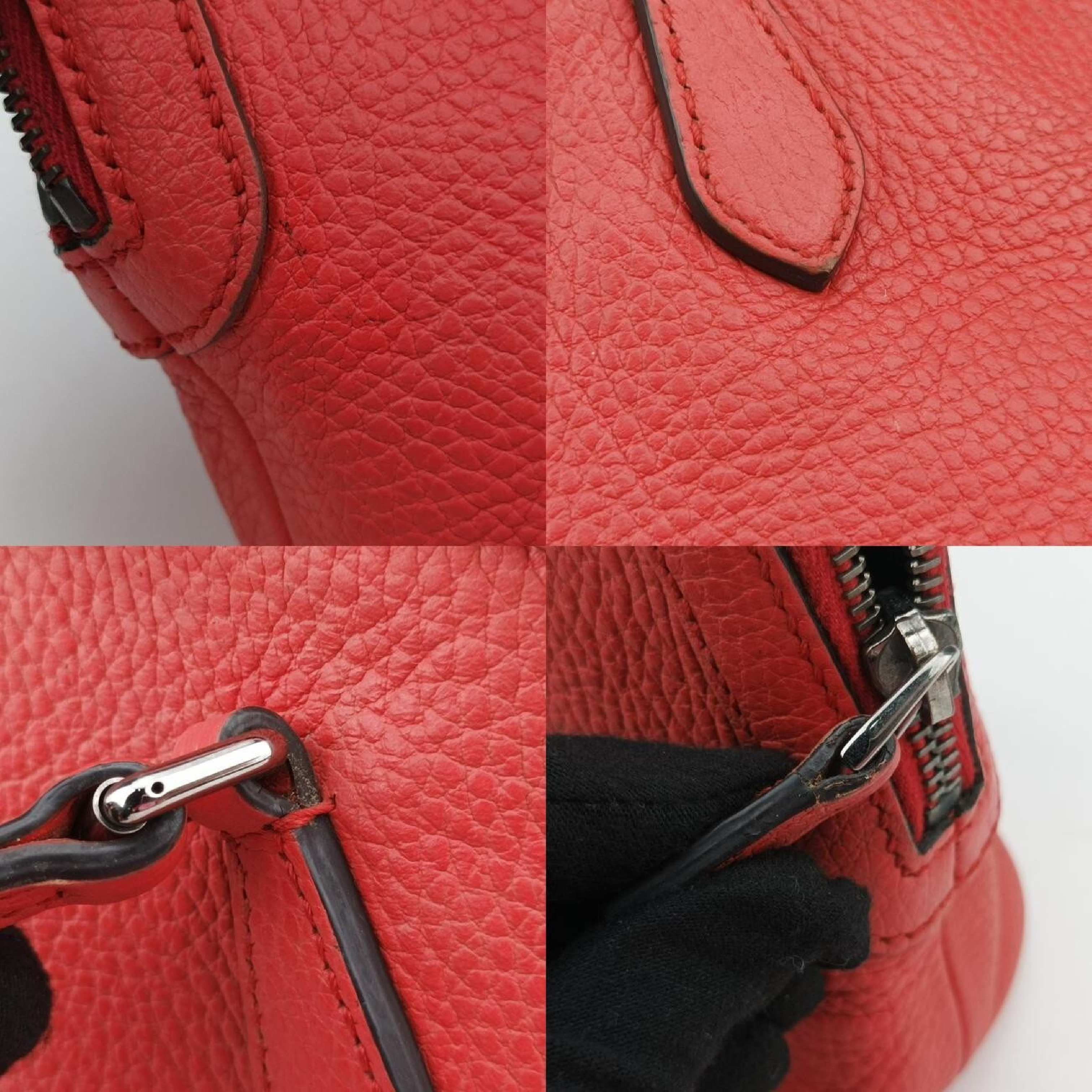 Microguccissima Red Leather Shoulder Bag 341504 F020050845 — view 9