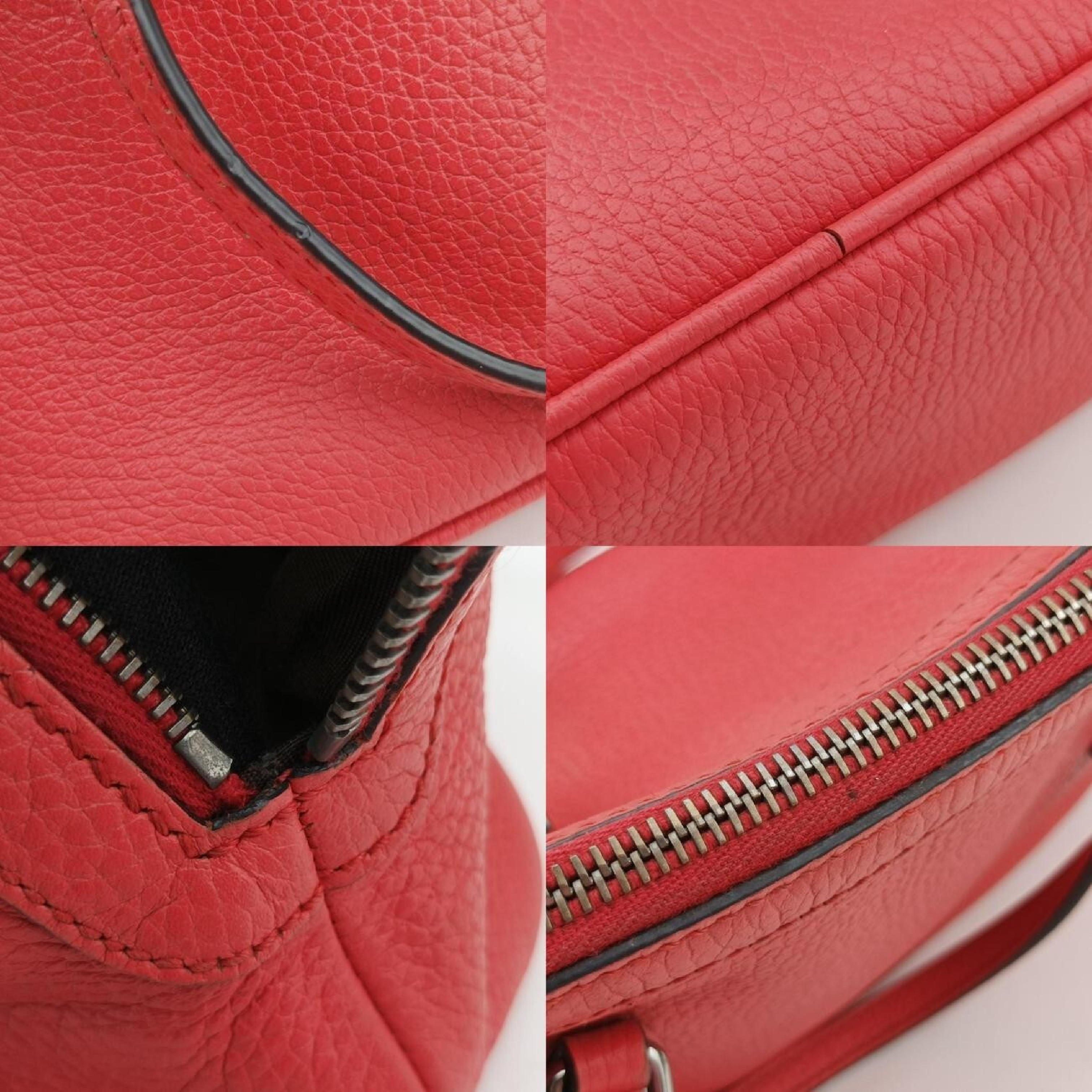 Microguccissima Red Leather Shoulder Bag 341504 F020050845 — view 10