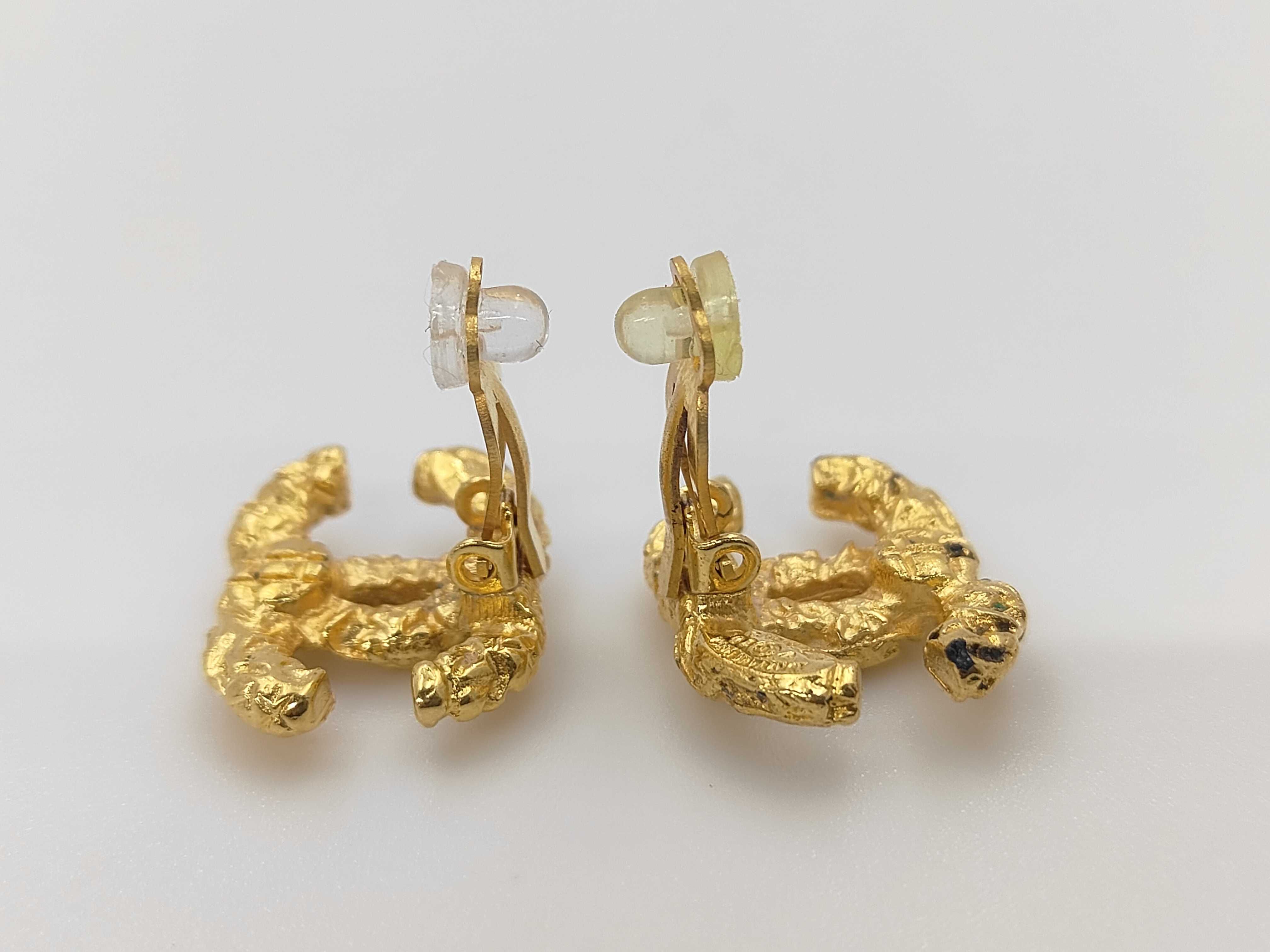 Coco Mark Gold Earrings — view 3