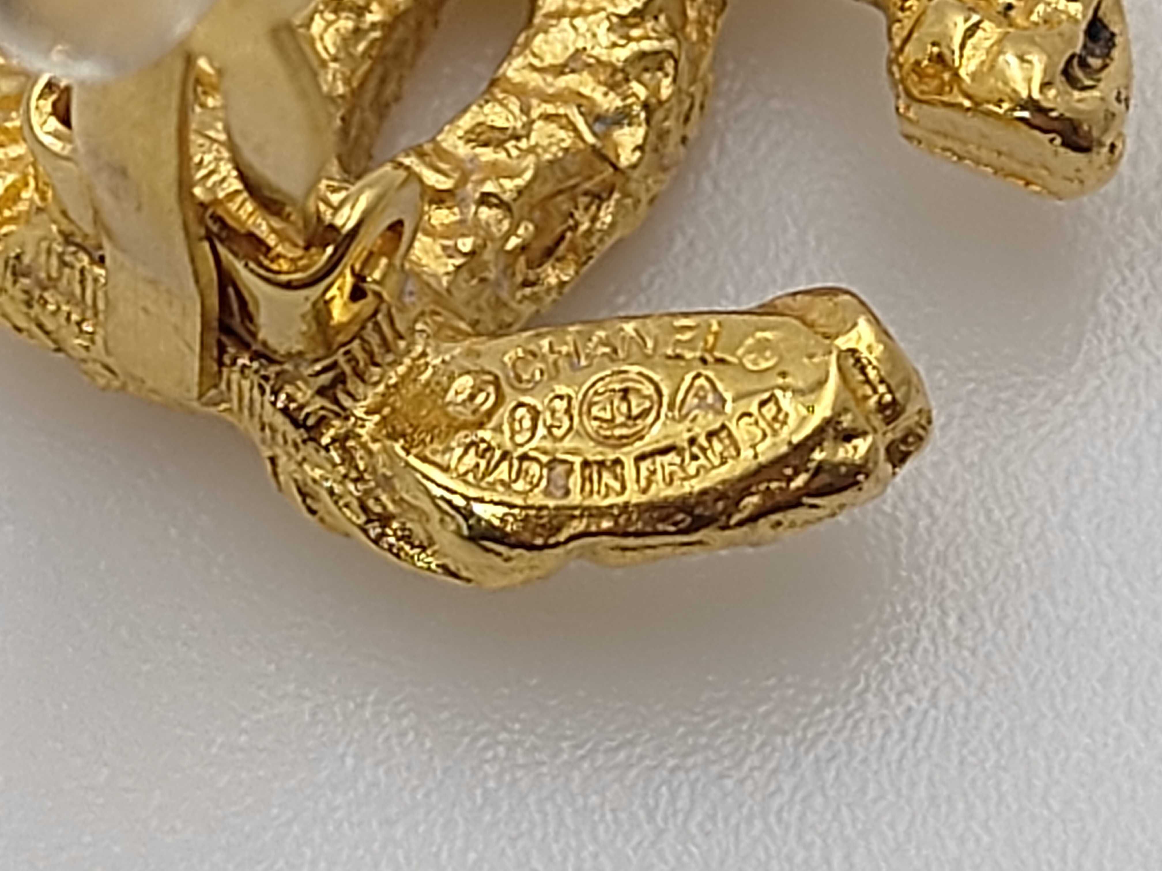 Coco Mark Gold Earrings — view 5