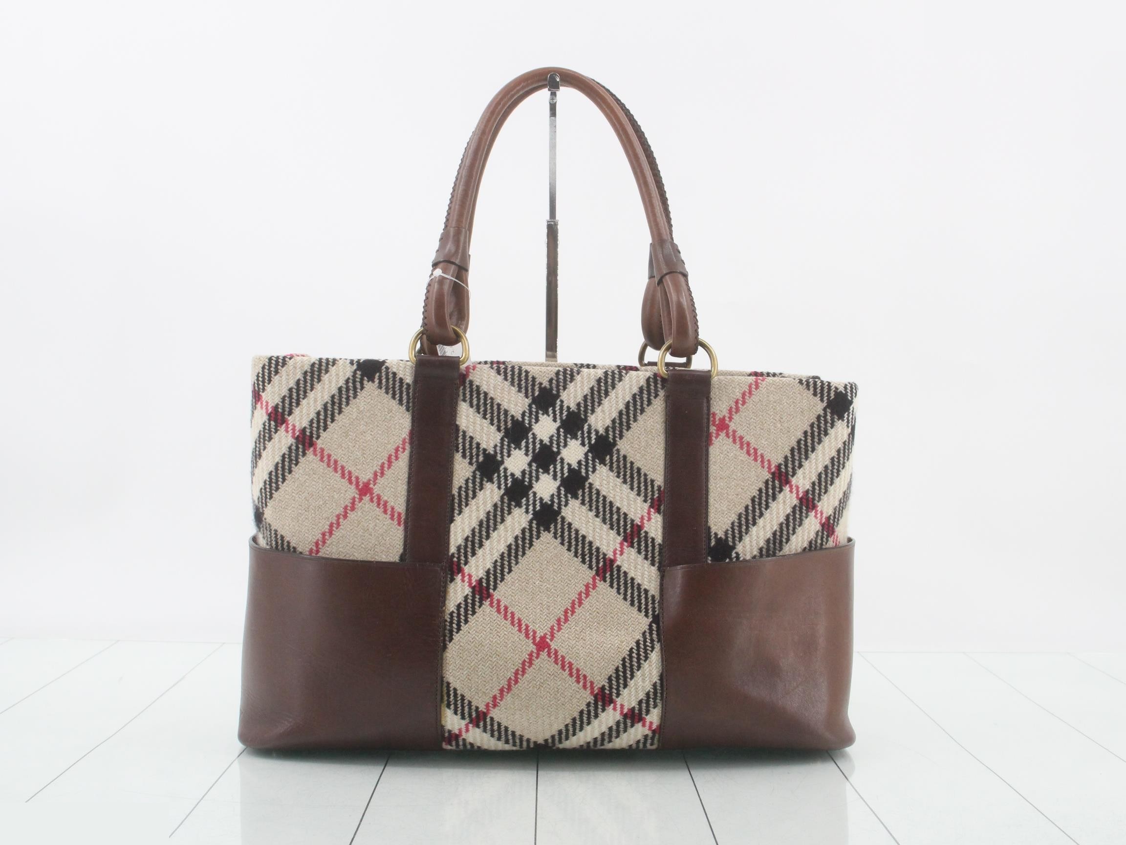 Nova Check Canvas Tote Bag — view 2