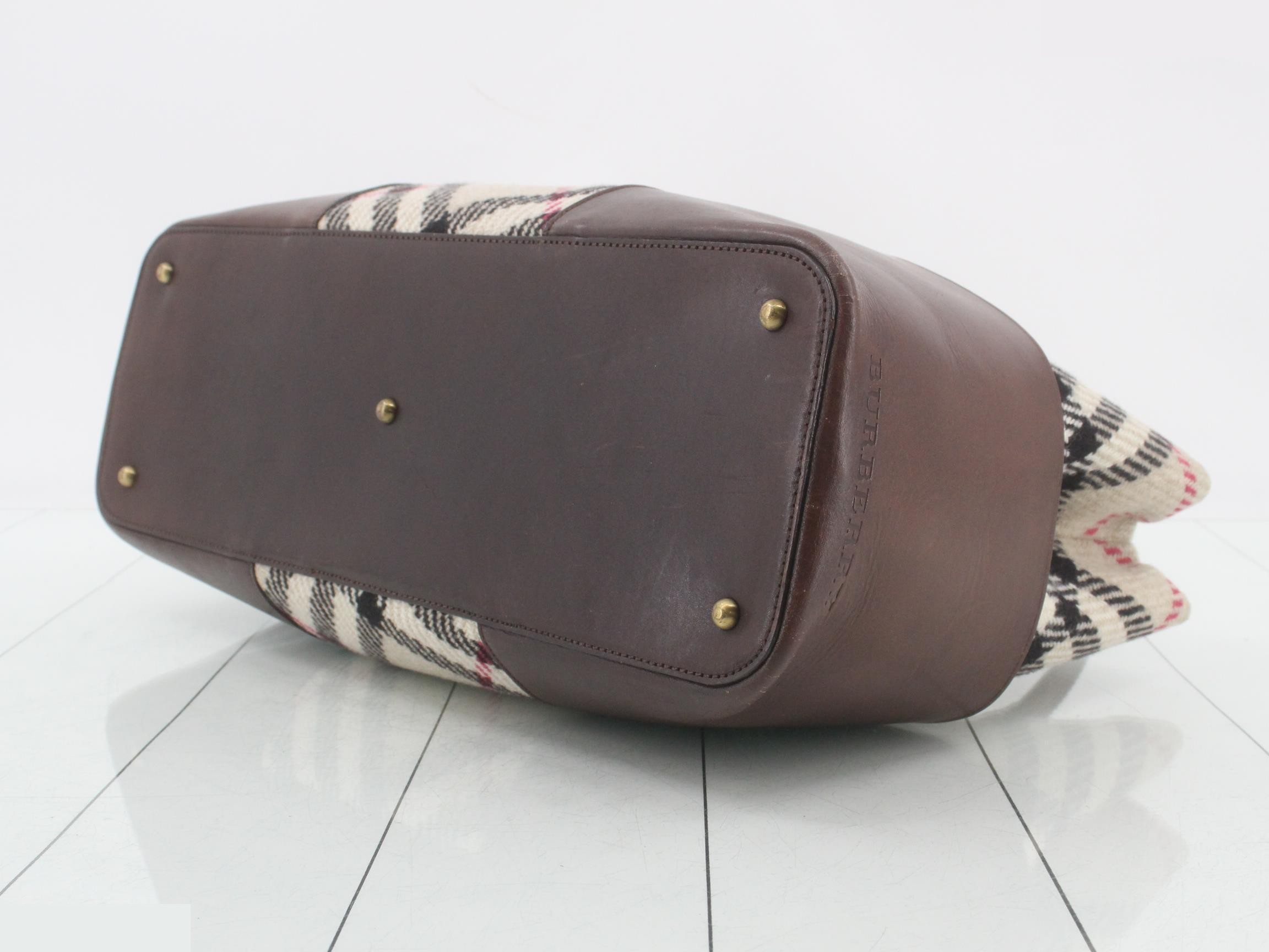 Nova Check Canvas Tote Bag — view 6