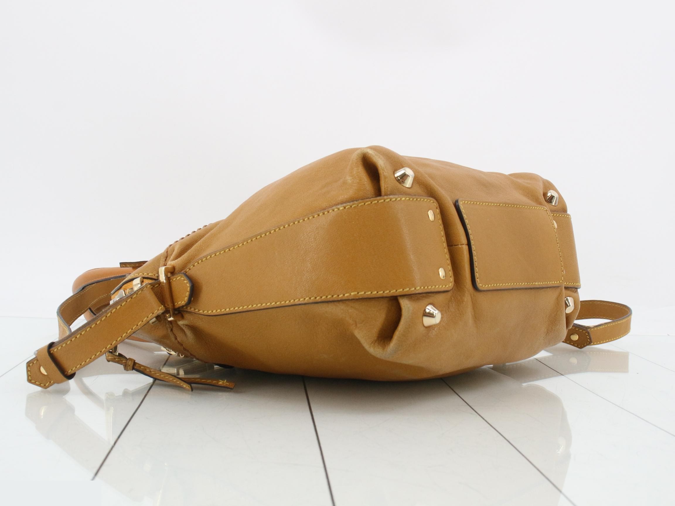 Other lines: 2-way bag with long strap, Angie, leather, camel — view 5