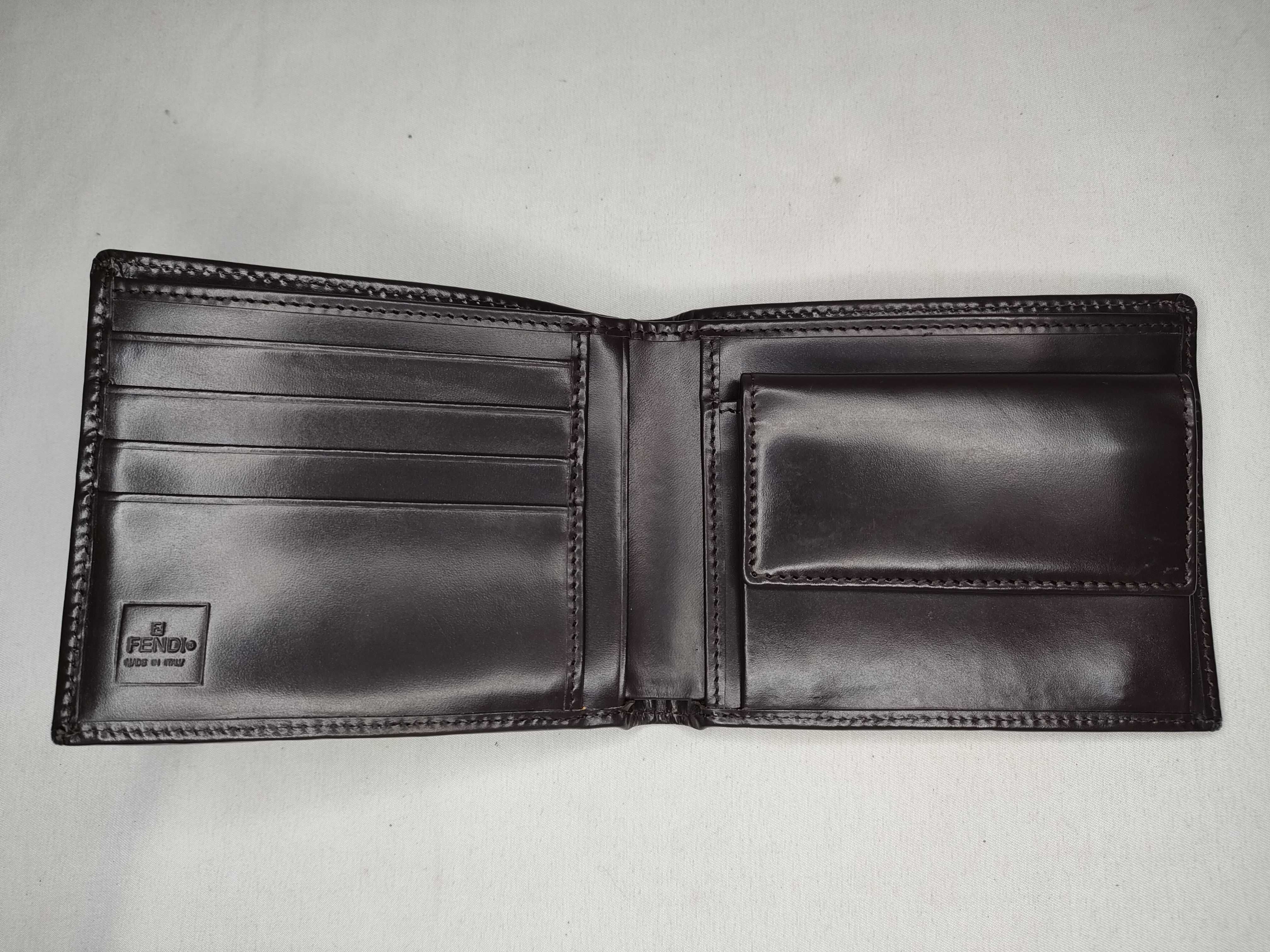 Zucca pattern bi-fold wallet, canvas, brown. — view 7
