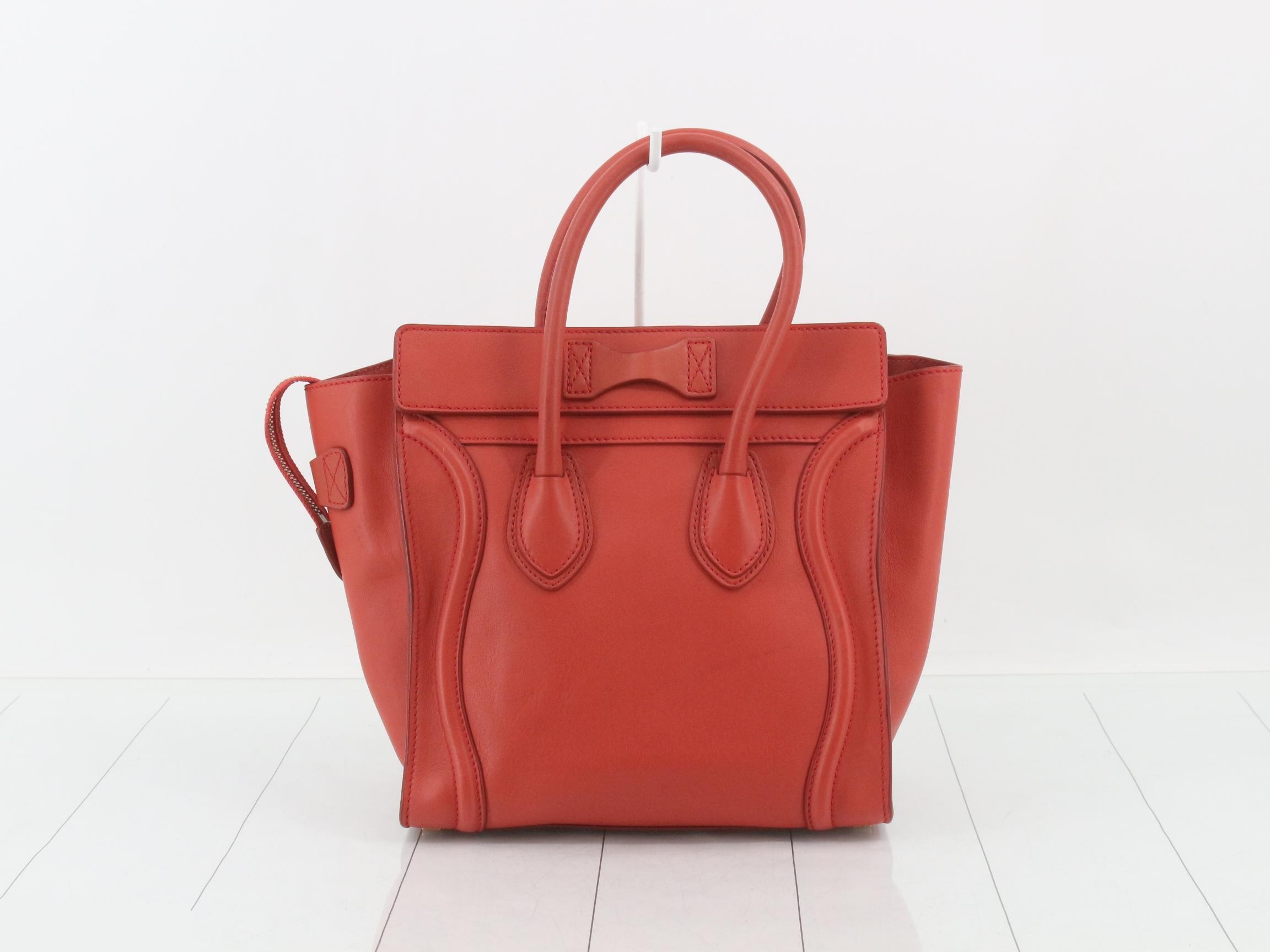 Luggage Micro Bag/Handbag, Red — view 2