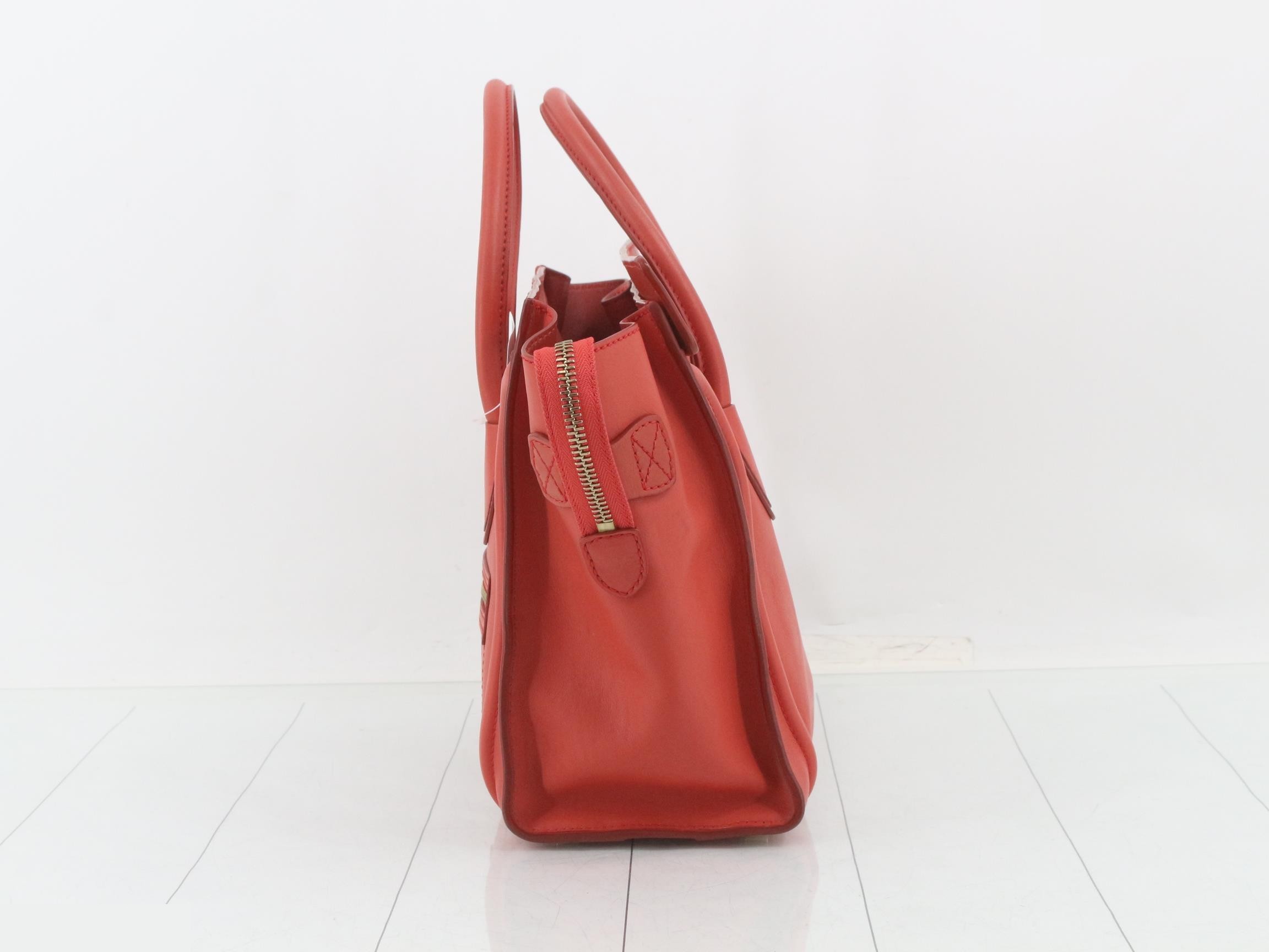 Luggage Micro Bag/Handbag, Red — view 3