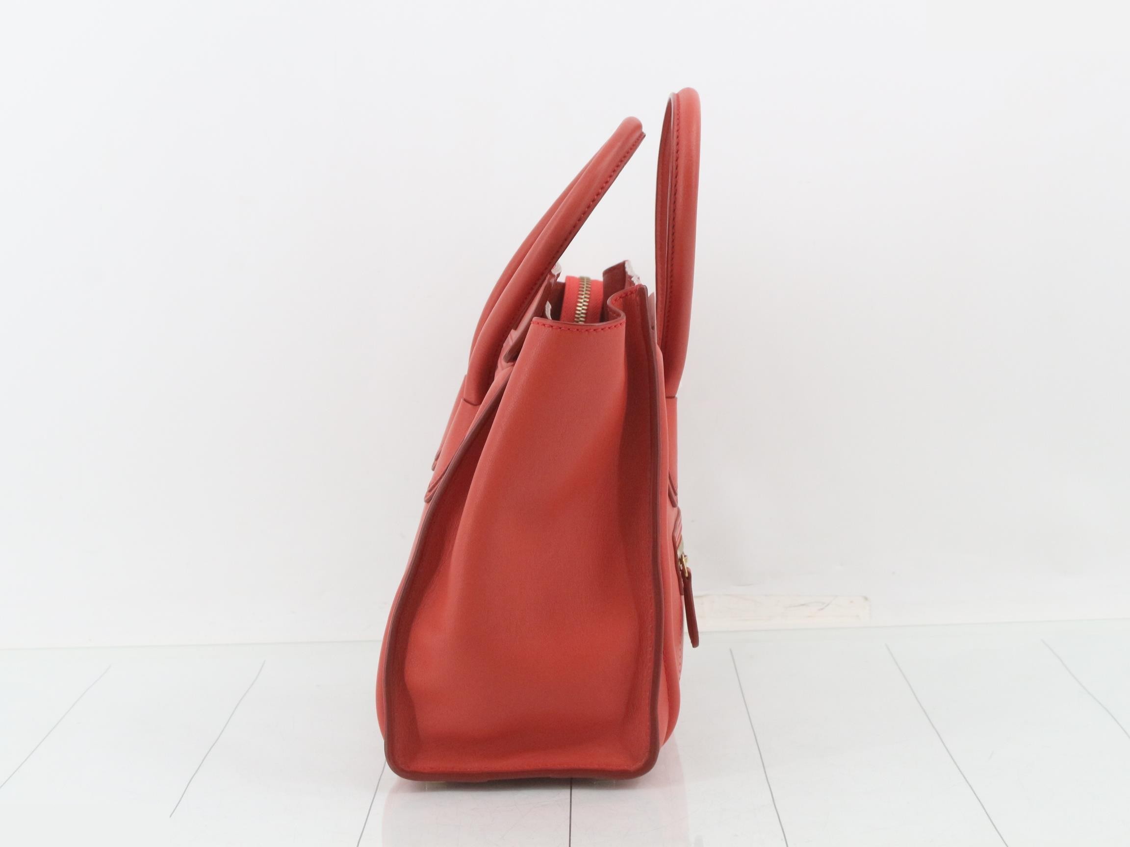 Luggage Micro Bag/Handbag, Red — view 4