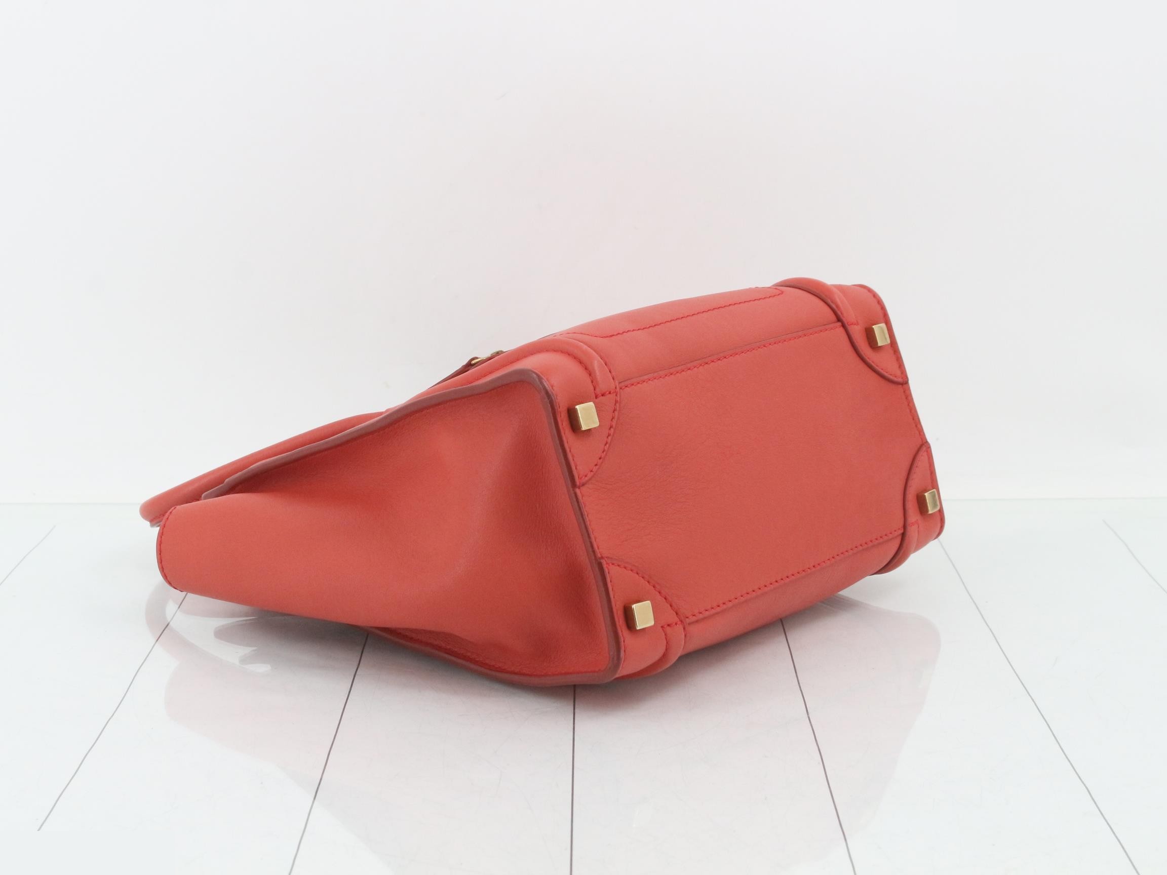 Luggage Micro Bag/Handbag, Red — view 5
