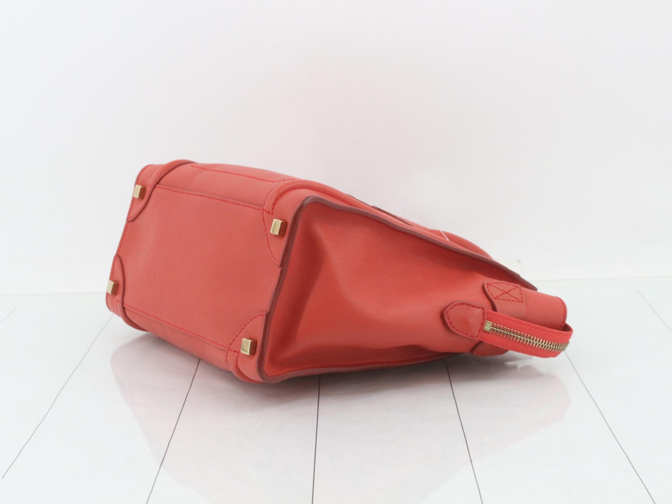Luggage Micro Bag/Handbag, Red — view 6